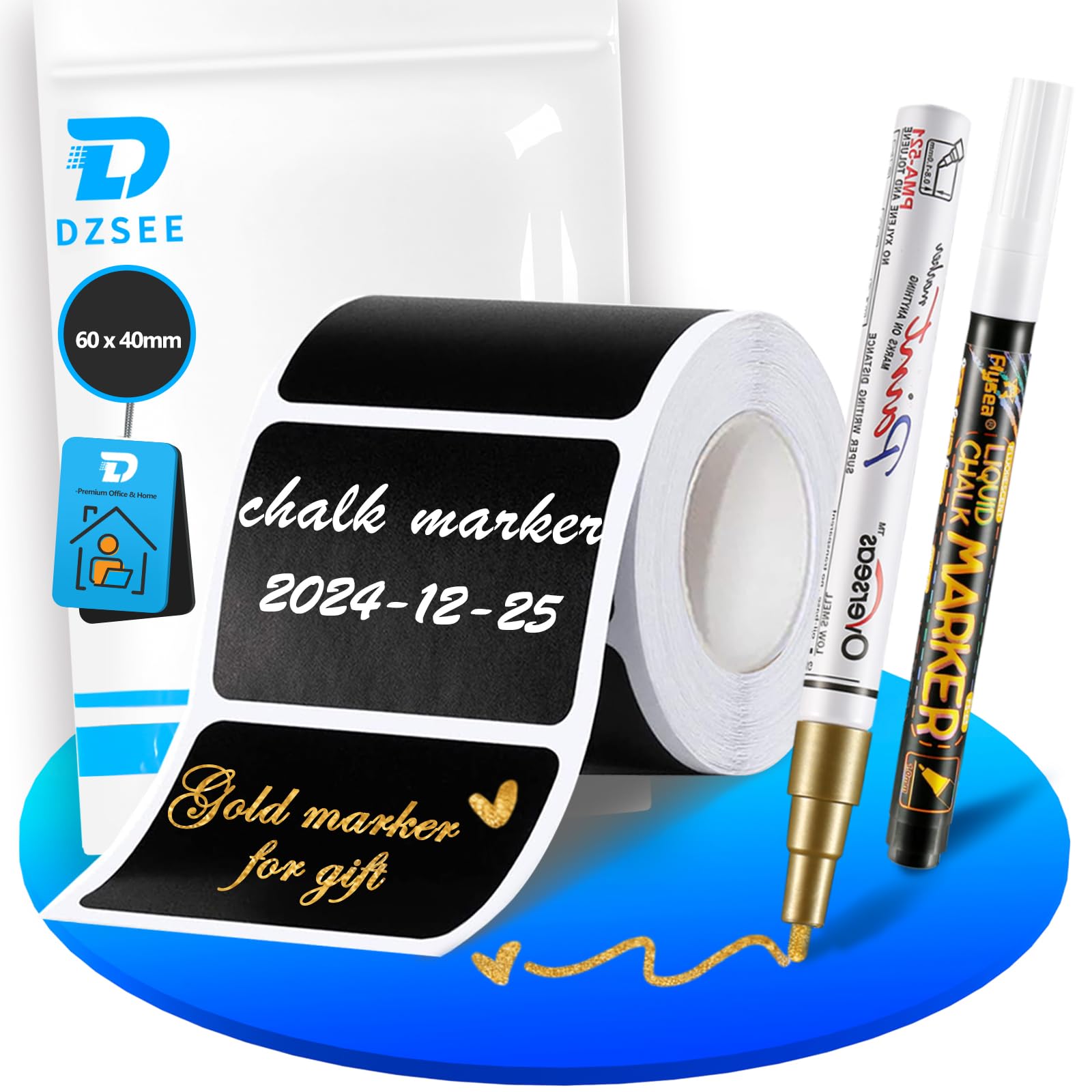 140 Pcs Reusable Waterproof Chalkboard Labels for Jars - Includes 2 Chalk Markers, Perfect for Home & Kitchen Organization, Storage Bins, Party Decorations and Wedding Favors (Rectangle) - Ideal for Pantry Labeling, DIY Crafts and Gift Wrapping