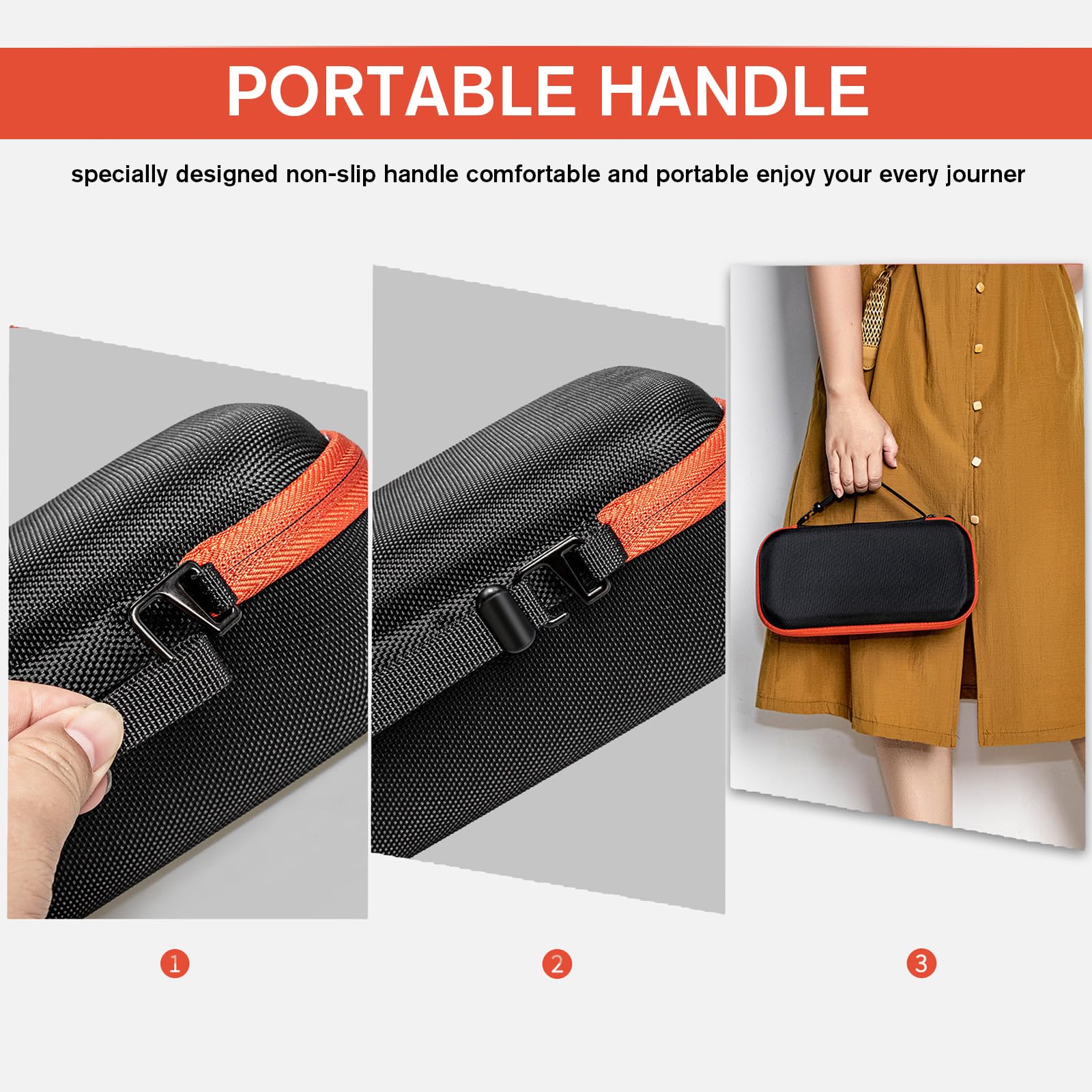 Professional Wireless Microphone Travel Case - Shockproof Dual Mic Storage with Handle & Mesh Pocket for Adapters & AA Batteries - Perfect for Karaoke, Singing, Partybox & Live Performances - Durable Black Carrying Case for Singers & Performers