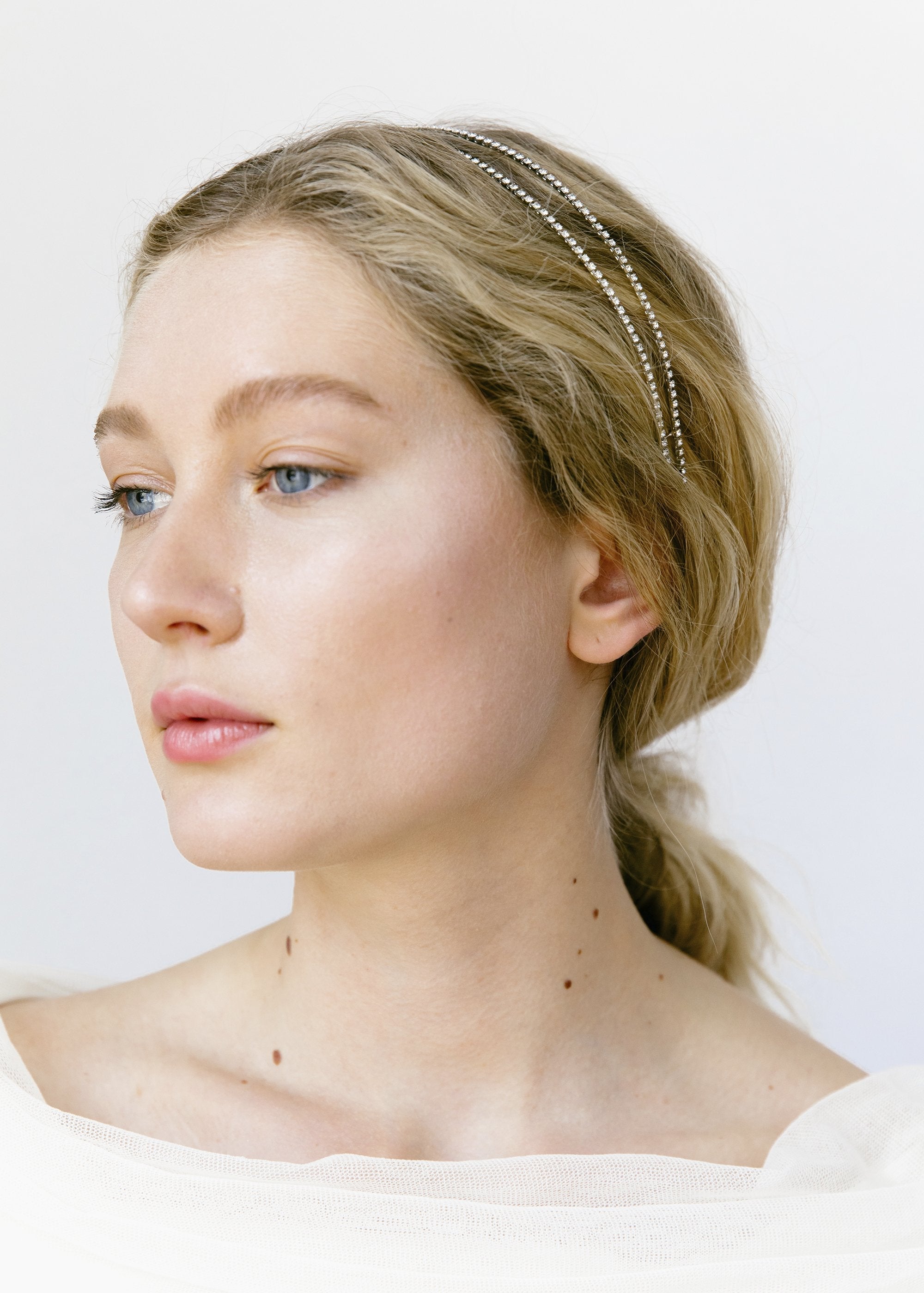 Evie Headband with Crystal Accents - Elegant Hair Accessory for Women & Girls | Perfect for Weddings, Parties & Everyday Wear