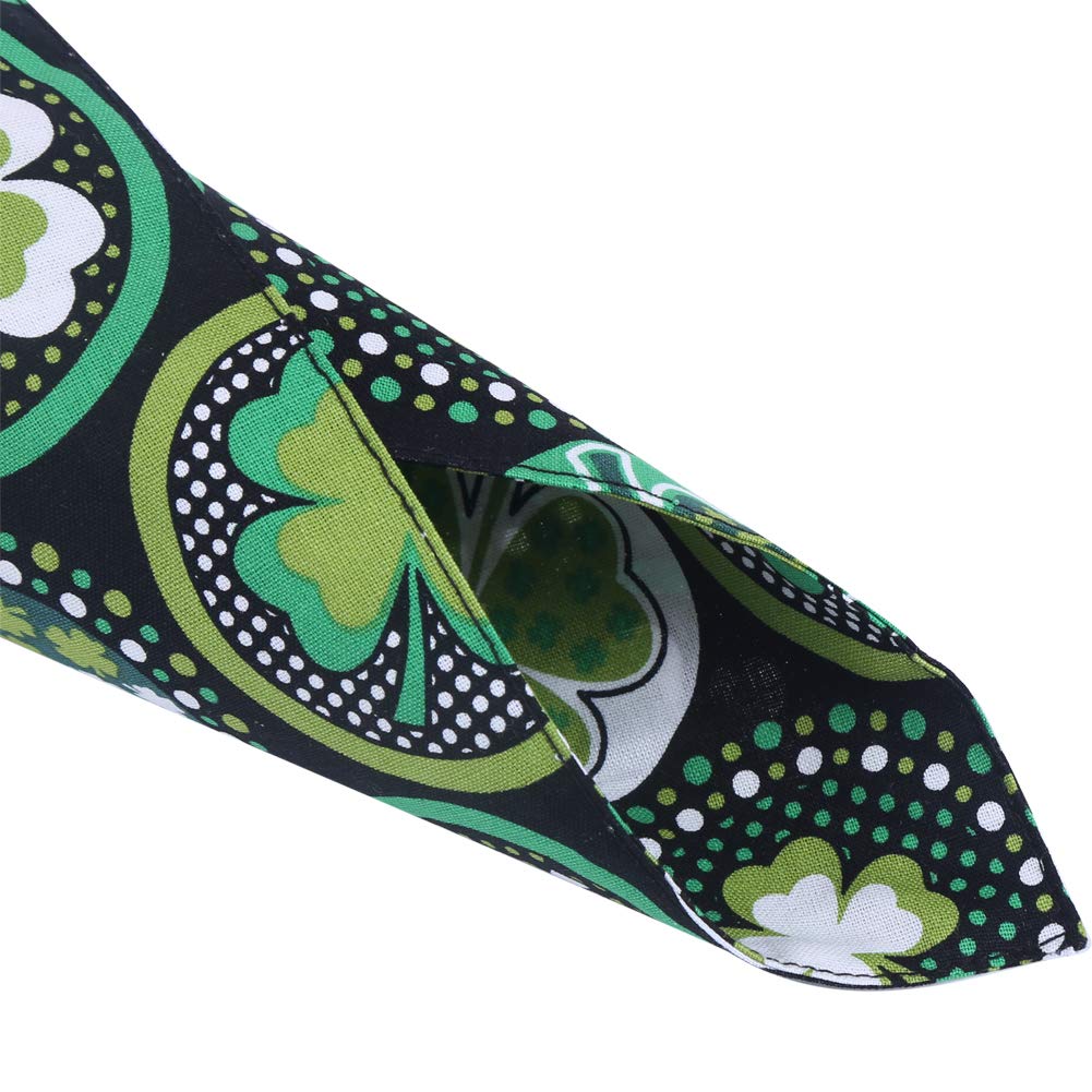 St. Patrick's Day Reversible Dog Bandana - Triangle Pet Bib Scarf for Small Dogs & Cats - Perfect for St. Patrick's Day Parades & Pet Parties