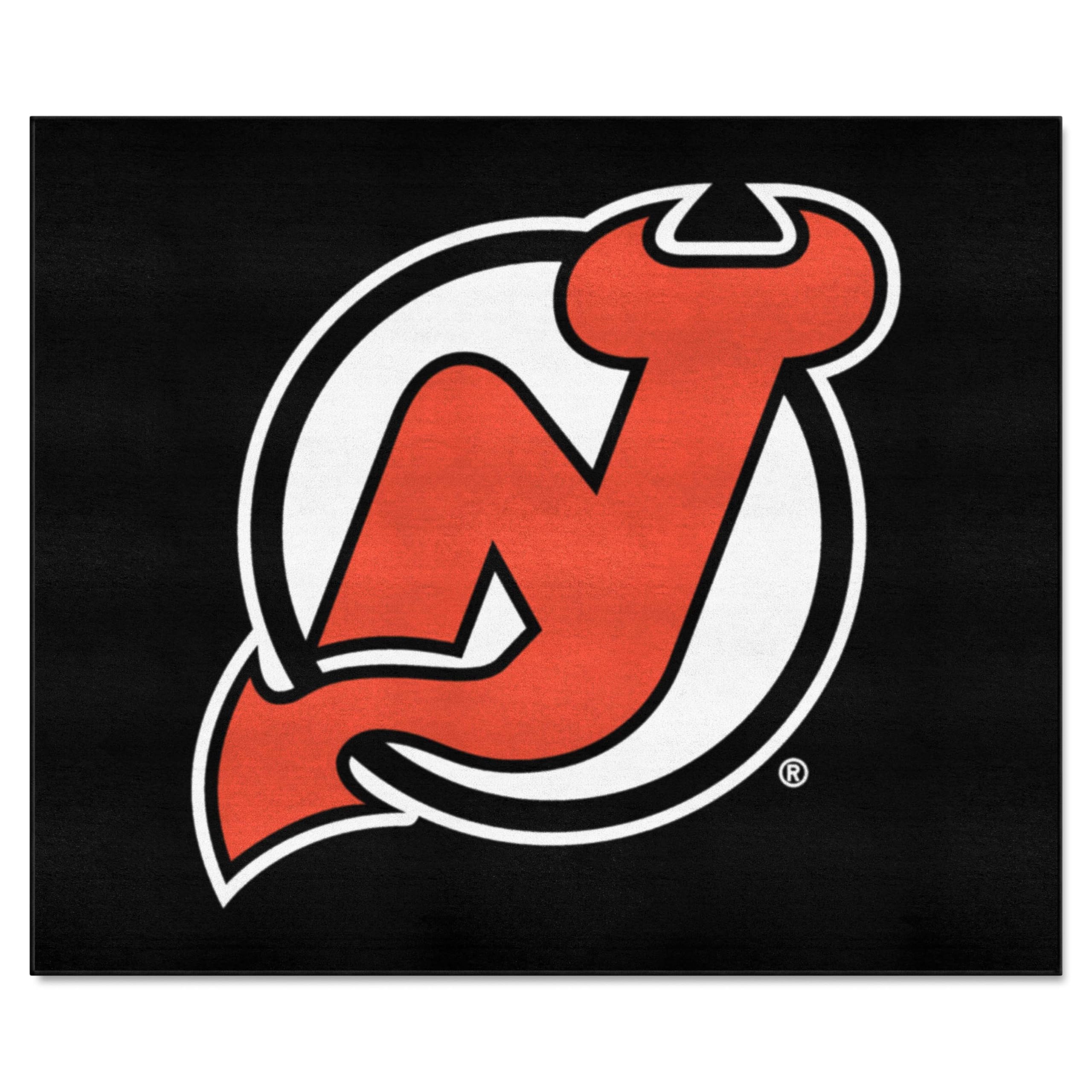 New Jersey Devils 5ft x 6ft Fanmats Tailgater Rug - Officially Licensed NHL Team Logo Carpet for Sports Room Decor, Man Cave & Game Day Tailgating - Durable Indoor Outdoor Football Party Mat