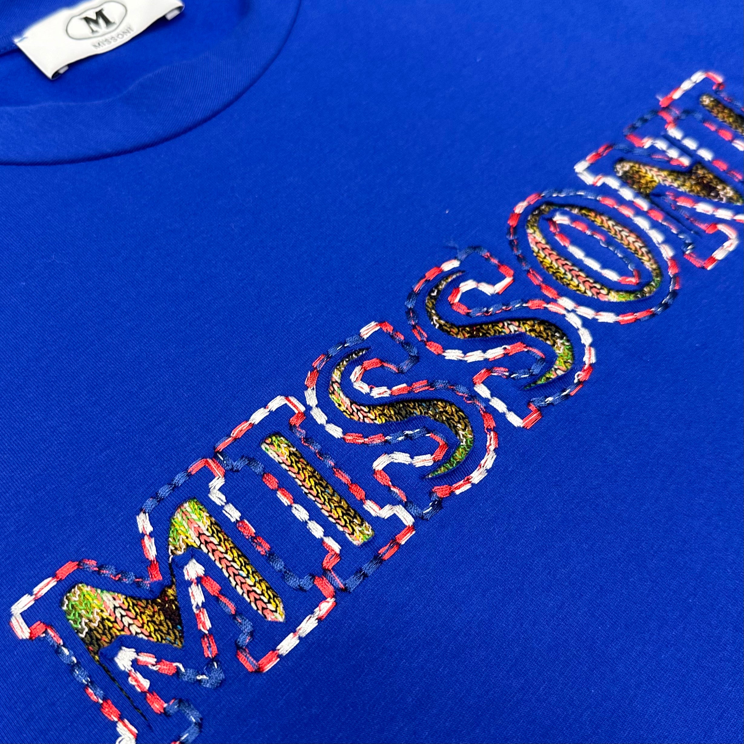 Missoni Embroidered Logo T-Shirt for Women | Luxury Fashion Cotton Tee | Casual Wear & Summer Outfits