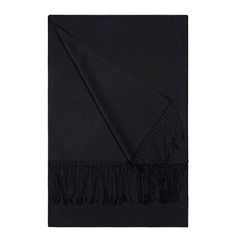 Aker Double Sided Silk Hijab Shawl Scarf - Premium Muslim Headscarf for Women - Elegant Black (#311) - Perfect for Prayer, Daily Wear, and Special Occasions