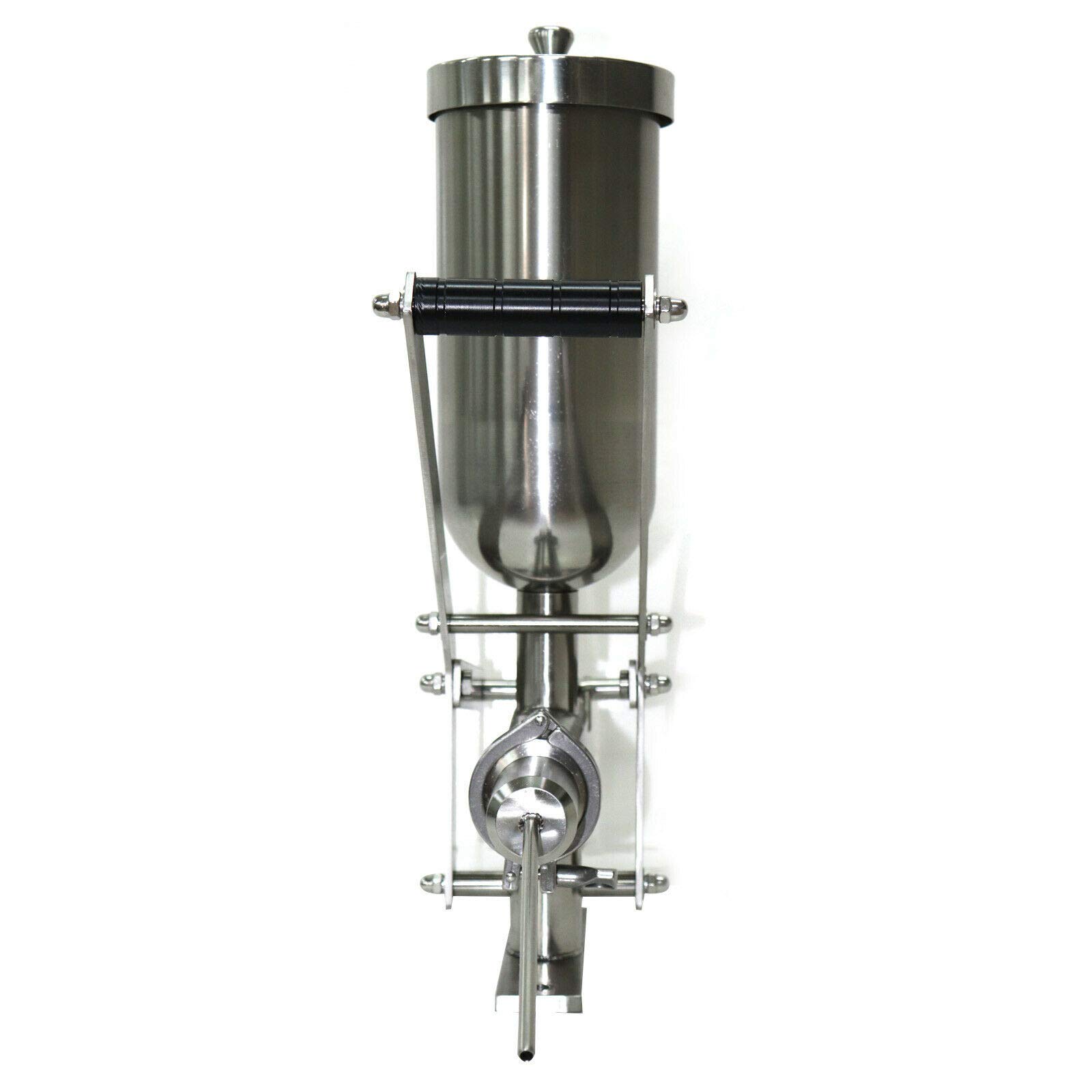 LOYALHEARTDY 5L Commercial Churros Maker Machine - Heavy Duty Stainless Steel Manual Churro Press with Modern Design (Silver) - Perfect for Restaurants, Food Trucks, and Catering Events