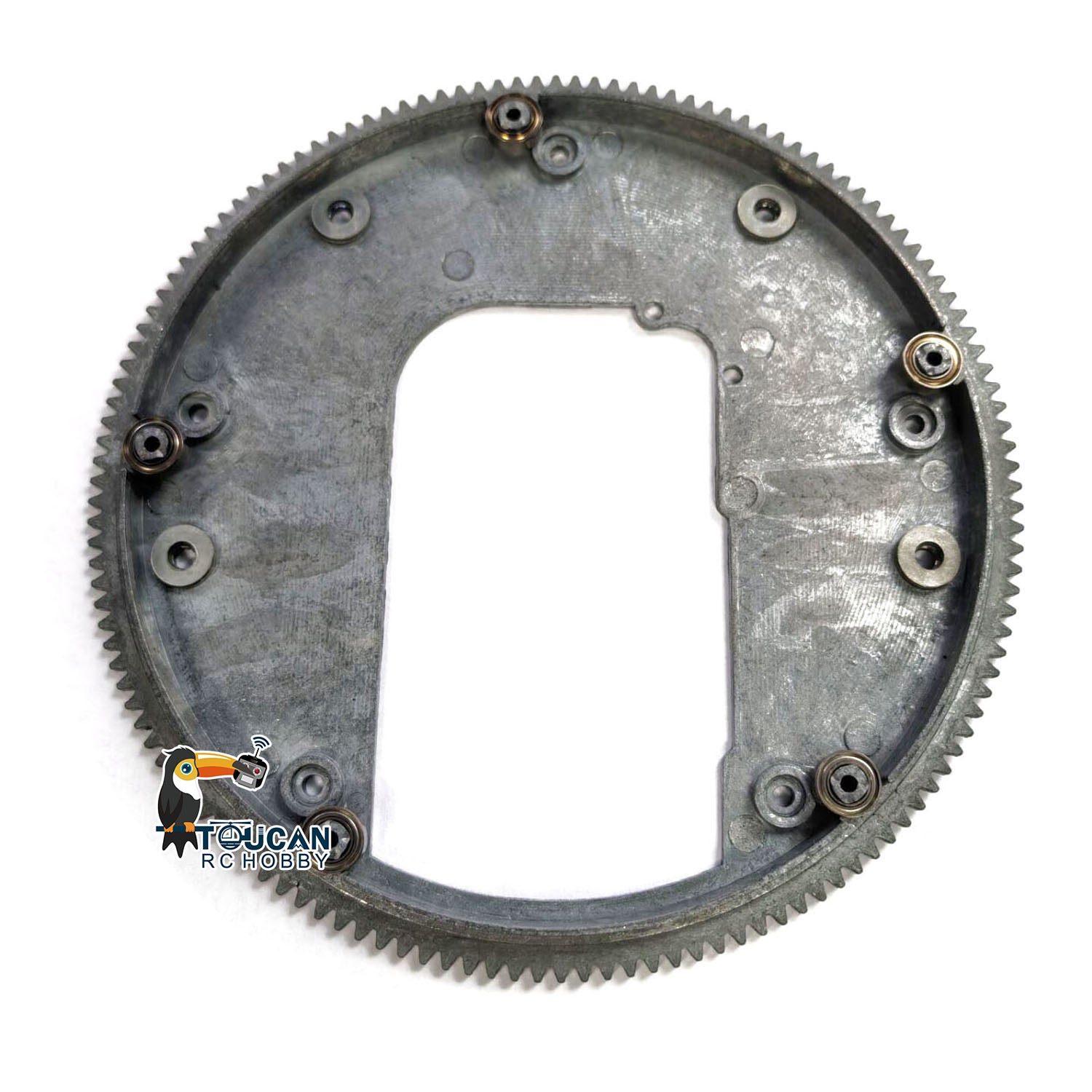 360 Degree Rotating Metal Turret Gear for 1/16 Heng Long RC Tanks - Compatible with T90, T72 & Chinese 99A Models - DIY Upgrade Accessory for Military Vehicle Enthusiasts - Perfect for Battle Simulations and RC Tank Customization