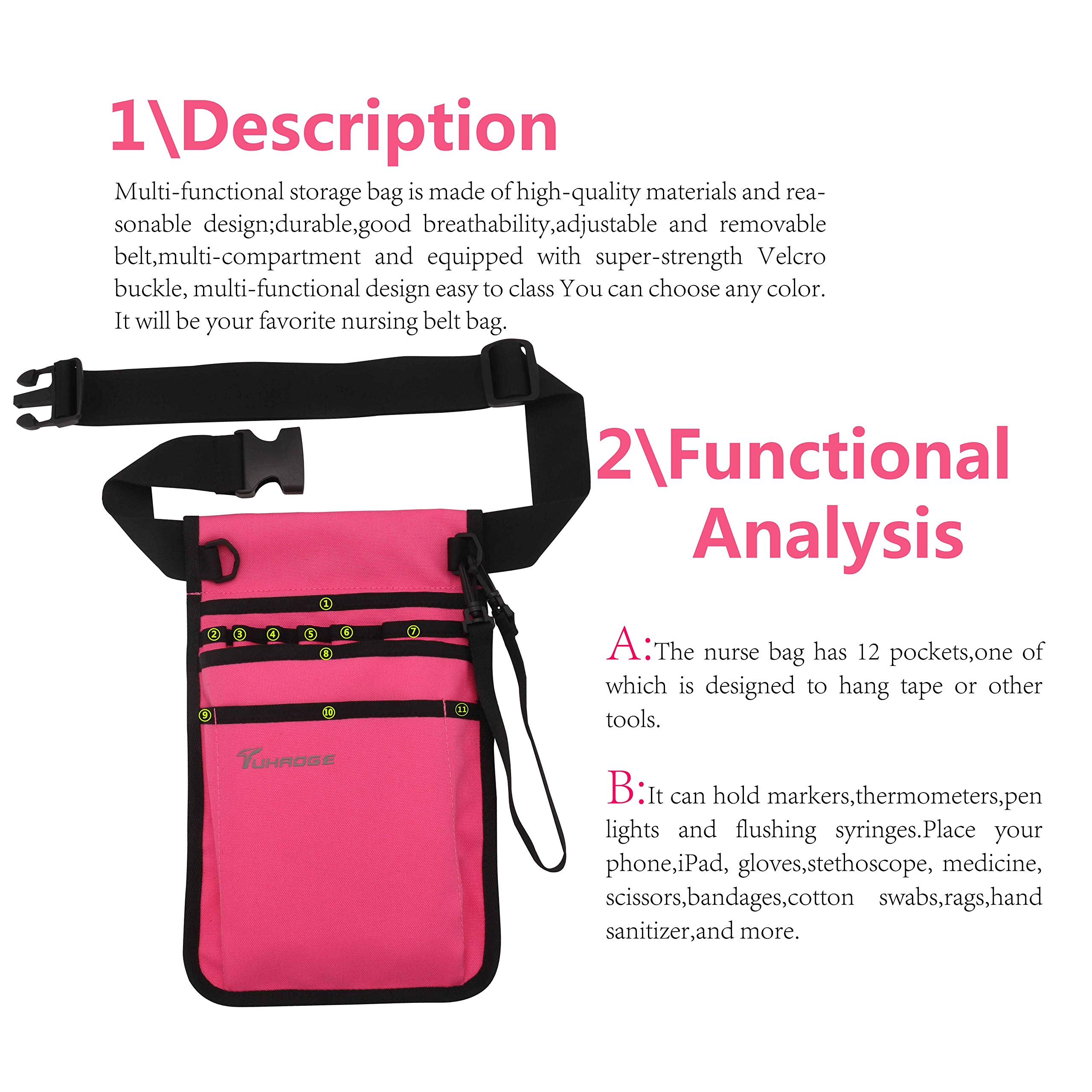 Nurse Storage Waist Bag - Practical Belt Organizer Pouch for Medical Supplies | Ideal for Nurses, Doctors & Healthcare Professionals On-the-Go