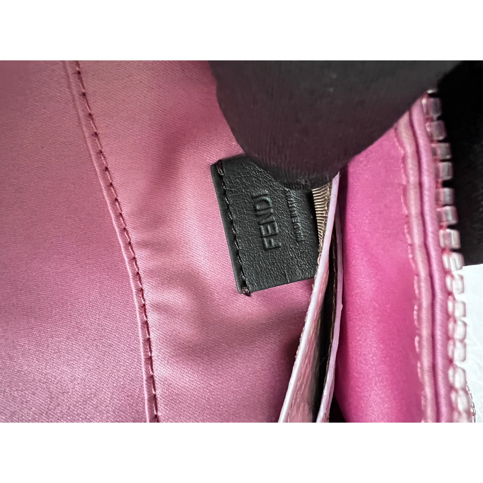 Fendi Pink Mini Baguette Crossbody Bag for Women - Luxury Leather Shoulder Purse for Date Night, Party & Special Occasions