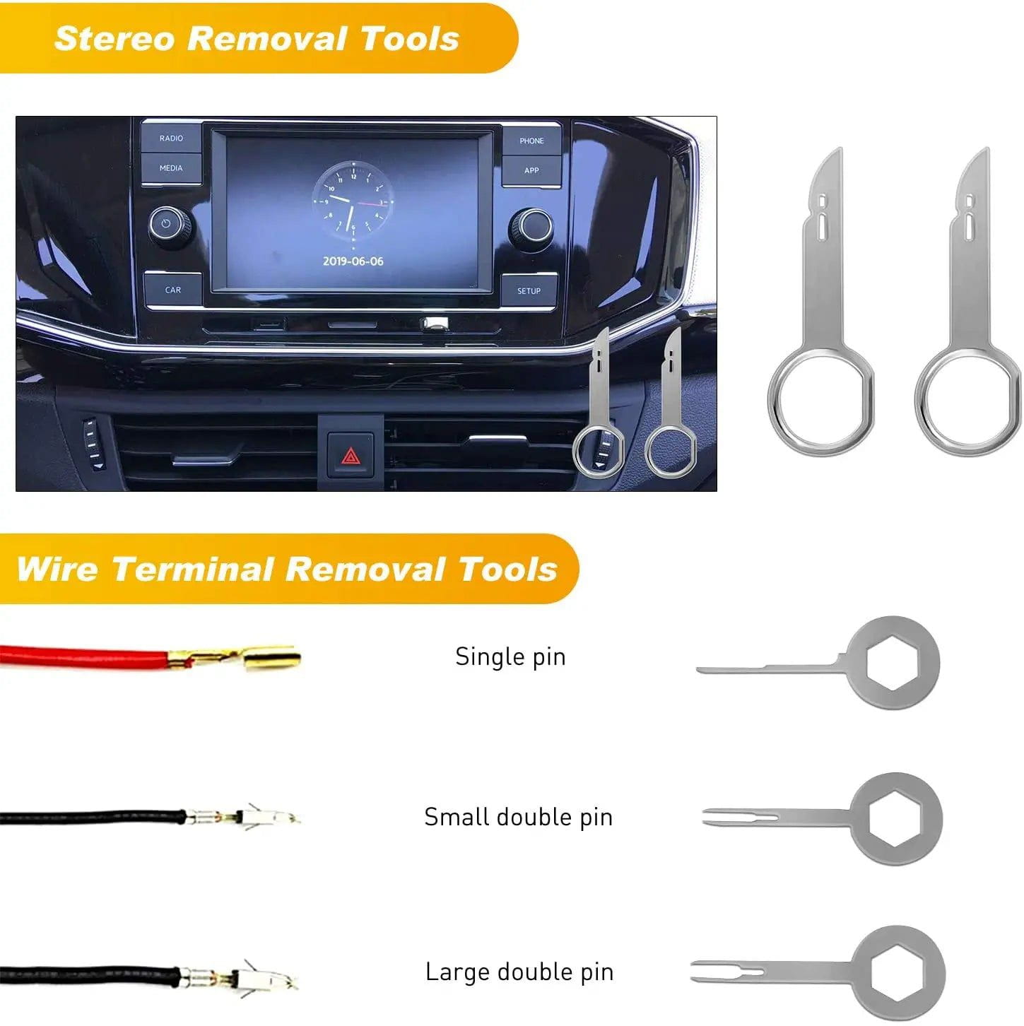 19-Piece Car Trim Removal Tool Kit - Blue - Essential for Auto Interior Repair & Panel Removal - Perfect for DIY Car Detailing & Accessory Installation