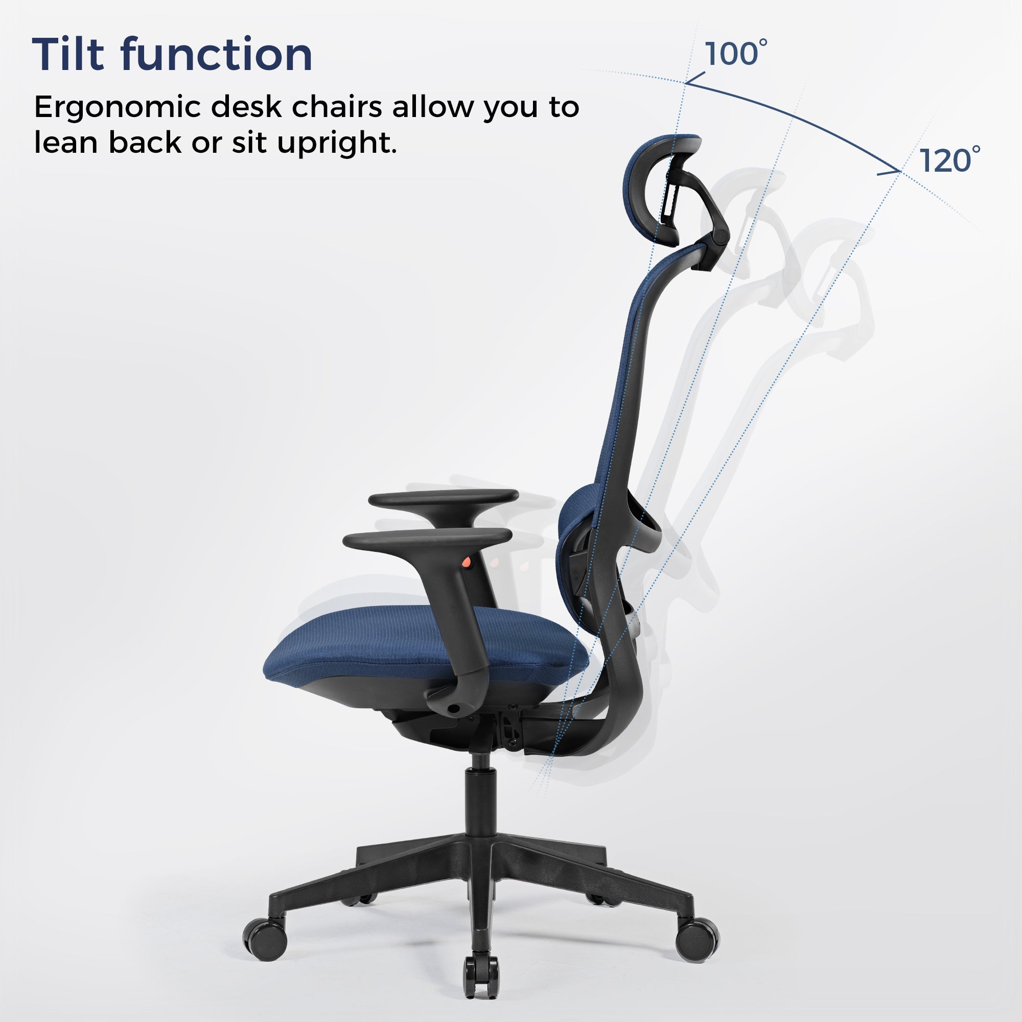 Skylar Ergonomic Modern Mesh Office Chair with Adjustable Height & Lumbar Support - Perfect for Home Office, Gaming & Workspace Comfort