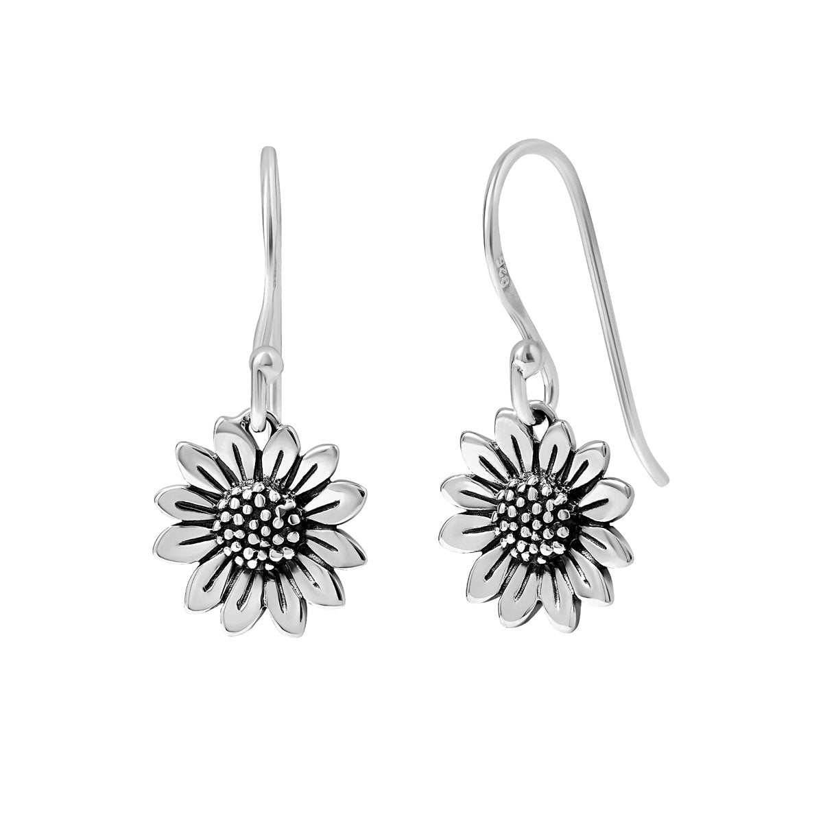 Sunflower Stud Earrings for Women - 14K Gold Plated Floral Dangle Earrings - Perfect for Spring, Summer, Weddings & Everyday Wear