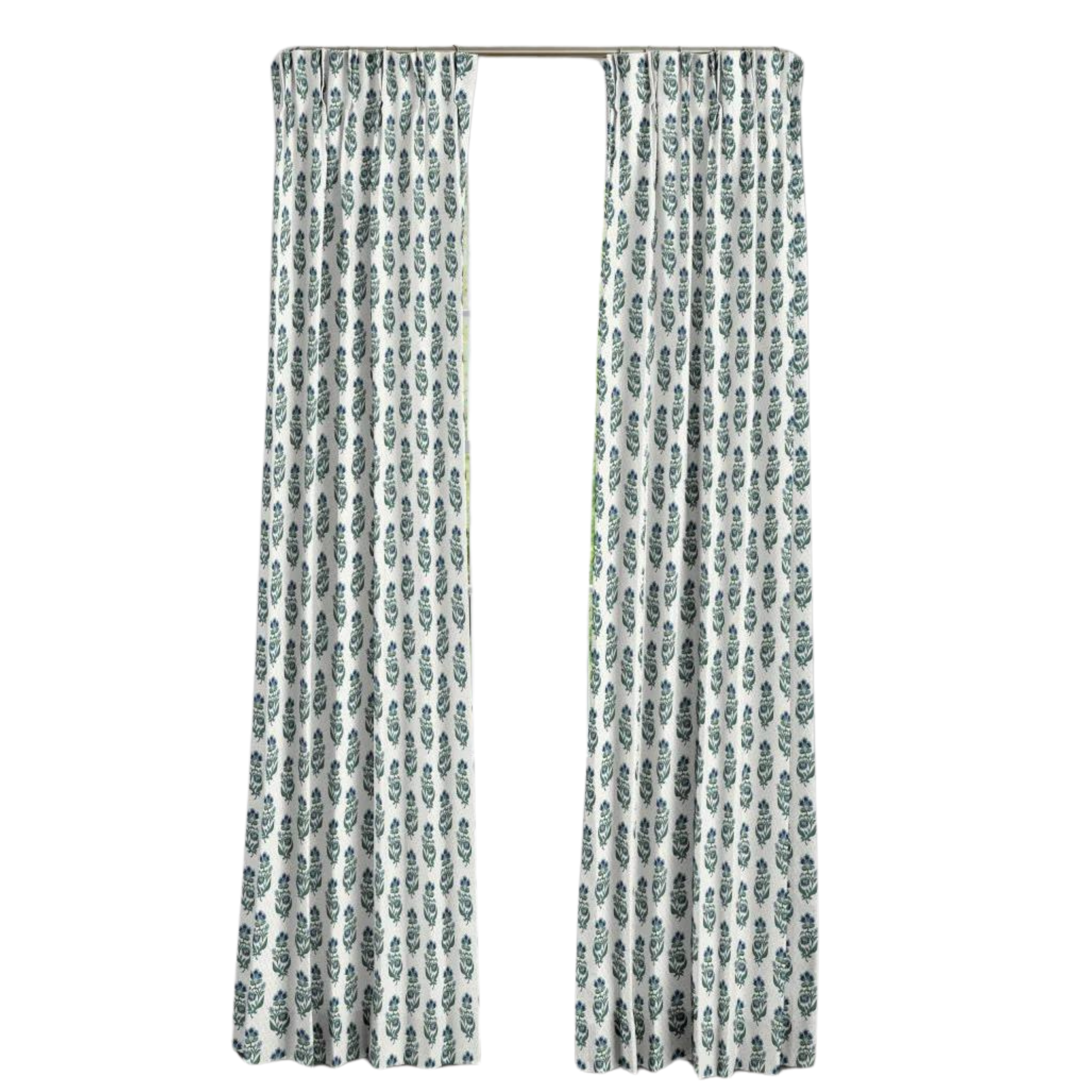 Babette Navy 3-Finger Pinch Pleat Custom Drapery Panel - Premium Blackout Curtains for Living Room & Bedroom Window Treatments