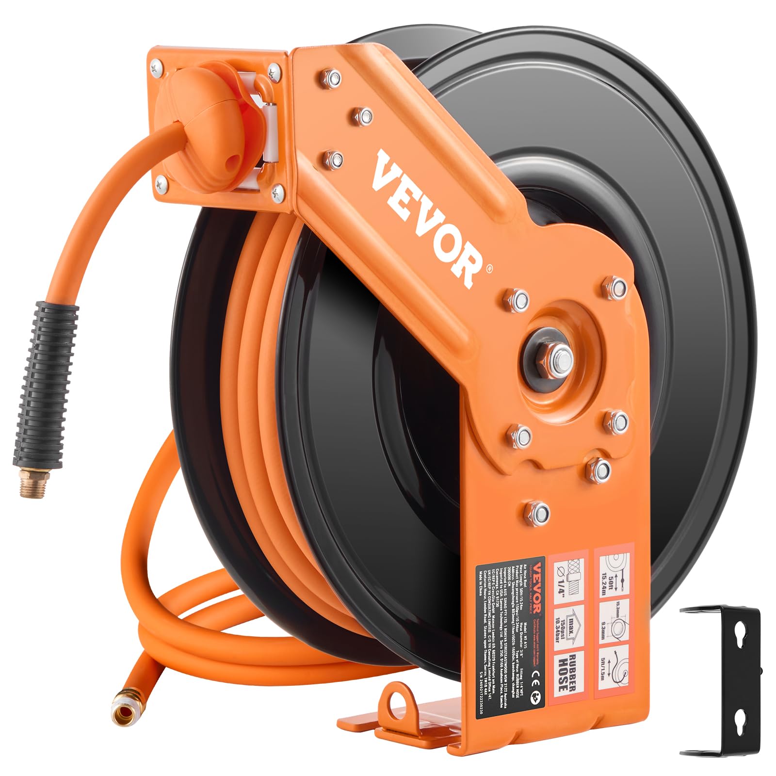 VEVOR Retractable Air Hose Reel - 3/8