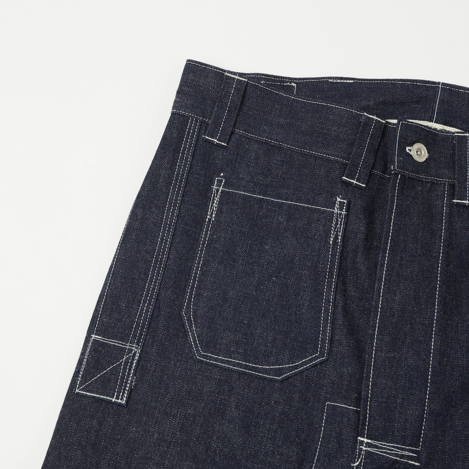 John Gluckow Denim 'Netmakers' Trouser Raw - Premium Raw Denim Pants for Men | Durable & Stylish for Work, Casual & Outdoor Activities