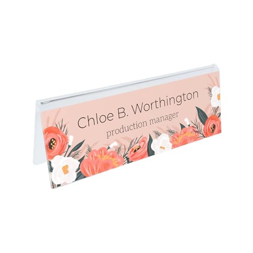 Acrylic Pink Watercolor Floral