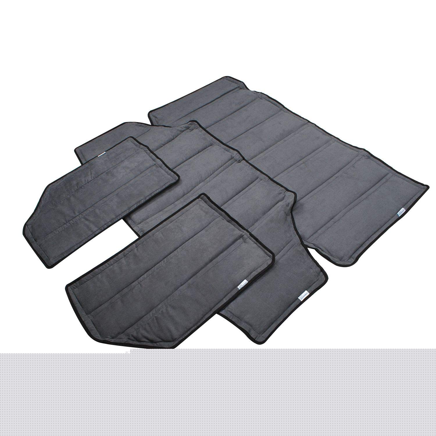 JeCar Jeep JK Headliner - Hardtop Roof Heat Insulation Kit for 2012-2018 Jeep Wrangler JK & Unlimited 4-Door (Grey) | Noise Reduction & Temperature Control for Off-Road Adventures & Daily Commuting