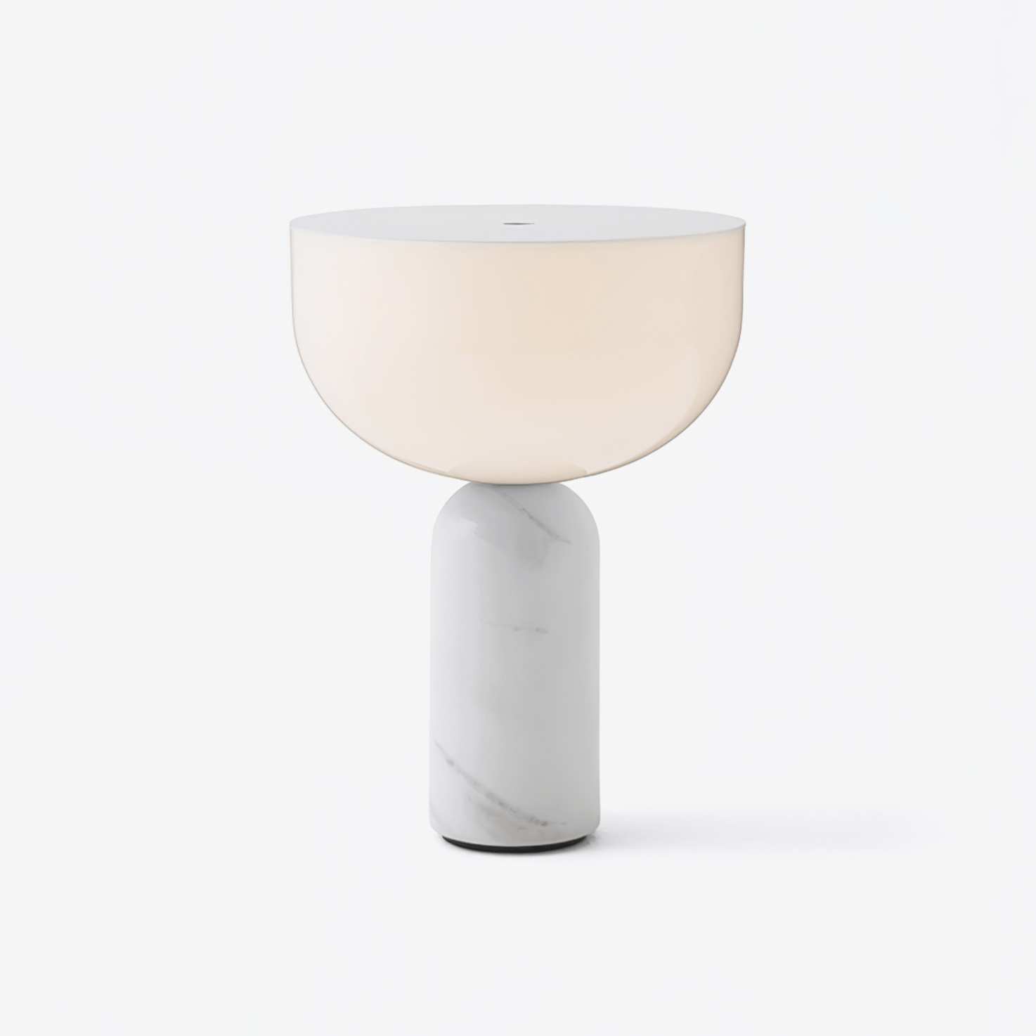Arno Sphere Marble Table Lamp - Modern LED Nightstand Light for Bedroom, Living Room & Office Decor