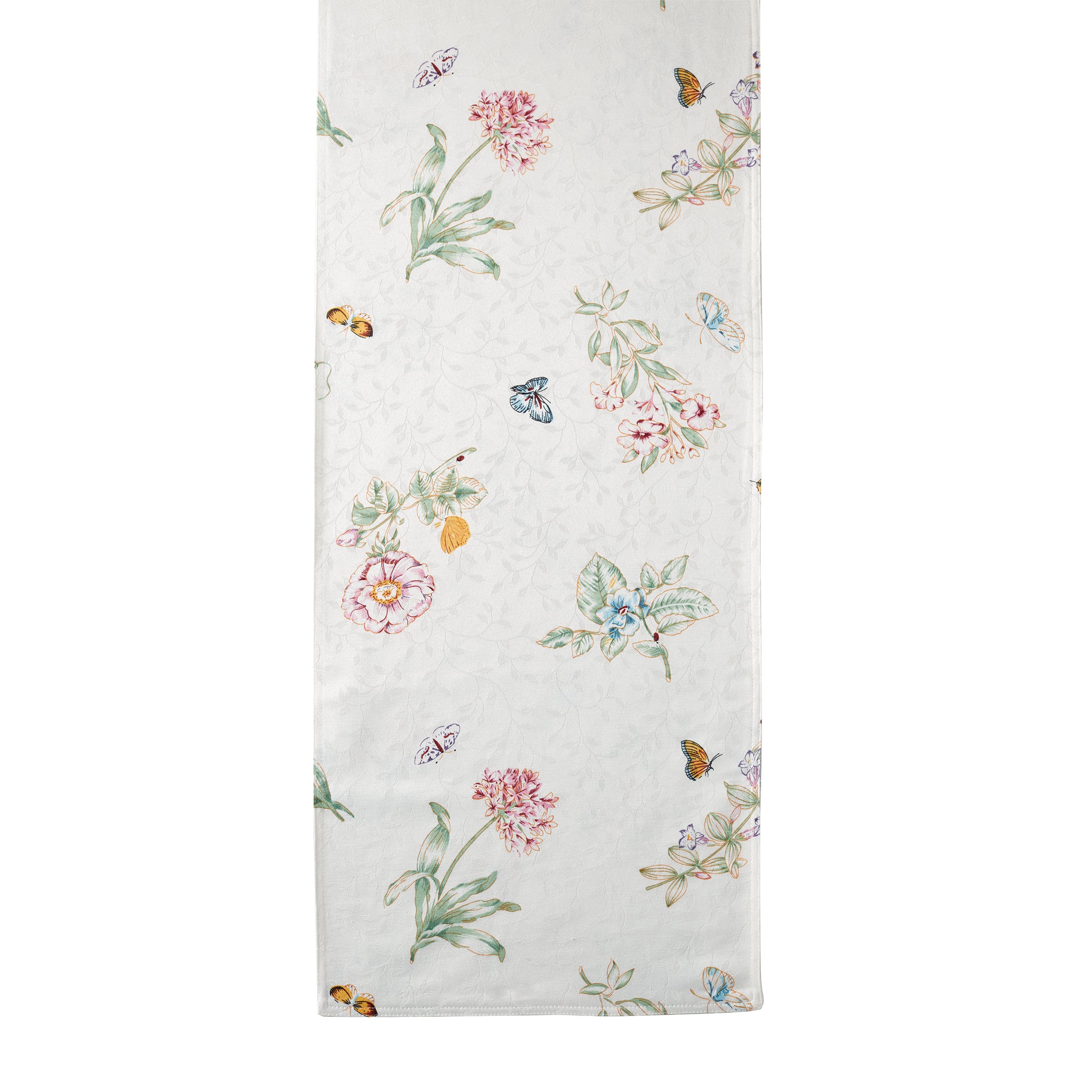 Butterfly Meadow Runner - Floral Printed Non-Slip Rug for Living Room, Bedroom, Nursery - Home Decor & Floor Mat for Indoor Use