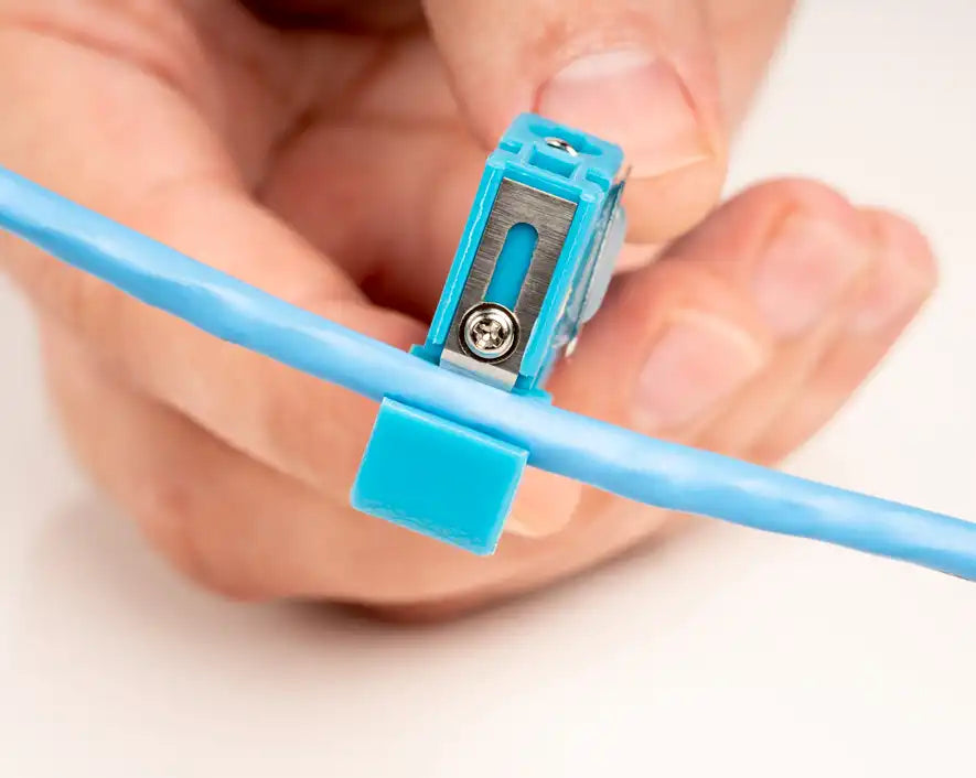 Compact Fiber Slitter and Ring Tool for 0-0.250 OD - Precision Fiber Optic Cable Cutting & Stripping Tool - Ideal for Network Installations & Telecom Repairs