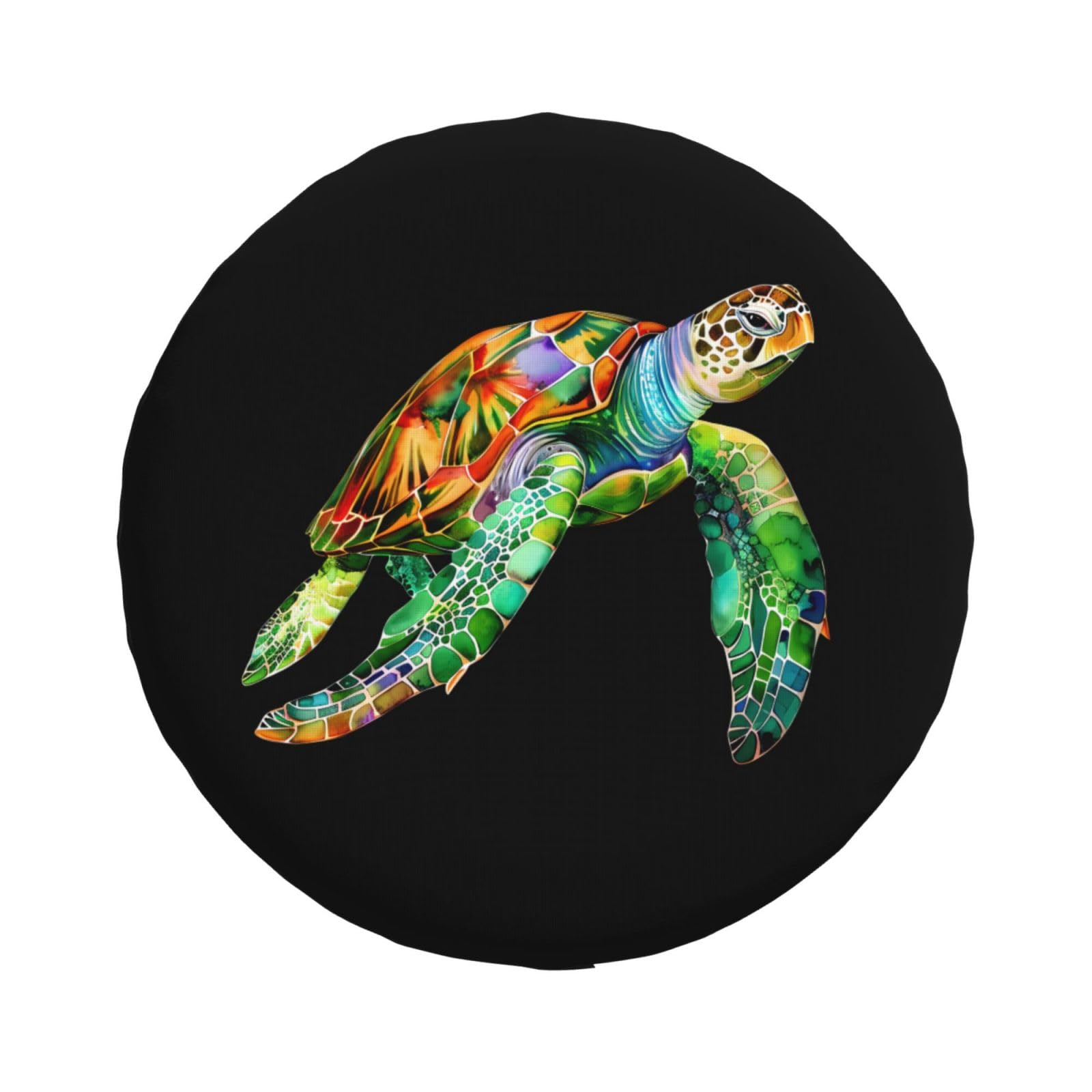 Waterproof UV-Resistant 15 Inch Sea Turtle Spare Tire Cover for Trailers, RVs, SUVs - Durable Wheel Protection for Outdoor Adventures & Road Trips