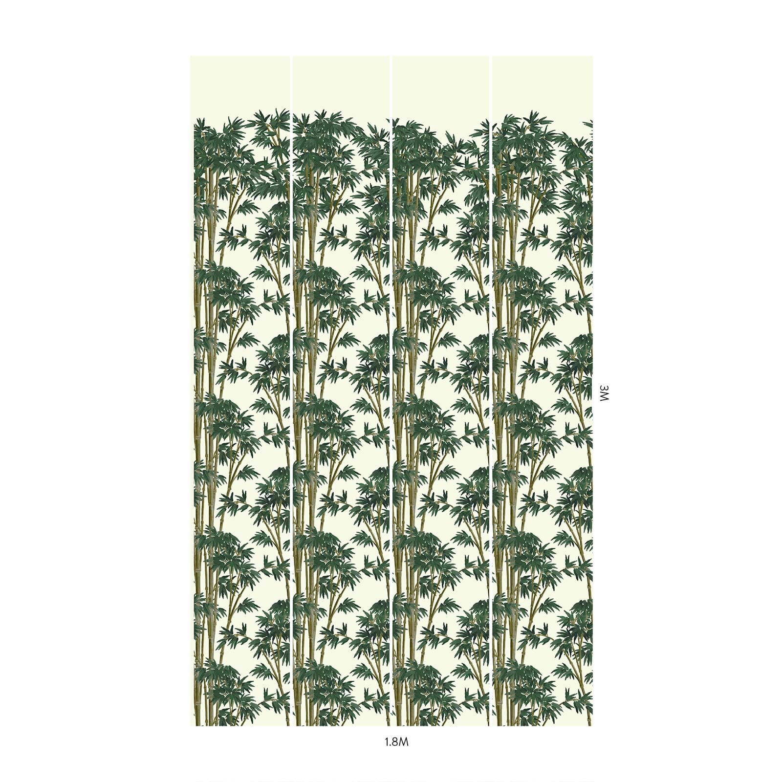 Bambusa Wallpaper - Antique White Peel and Stick Wallpaper | Self-Adhesive Removable Wallpaper for Bedroom, Living Room, and Home Decor
