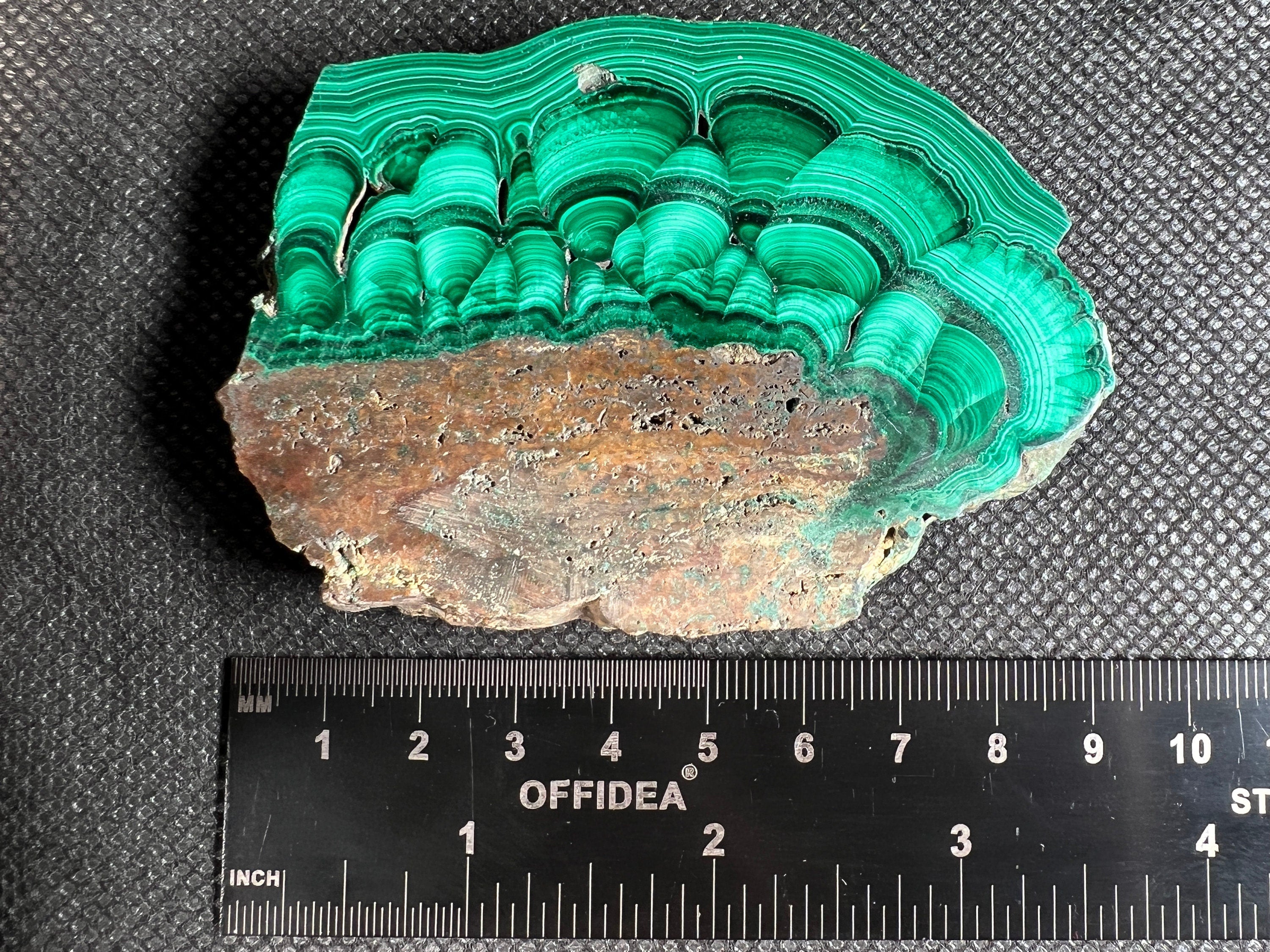 Natural Green Malachite Crystal Slab - Premium Stone for Jewelry Making, Unique Spiritual Gift, Home & Office Decor (50396) | Healing Crystal for Meditation, Feng Shui & Energy Work