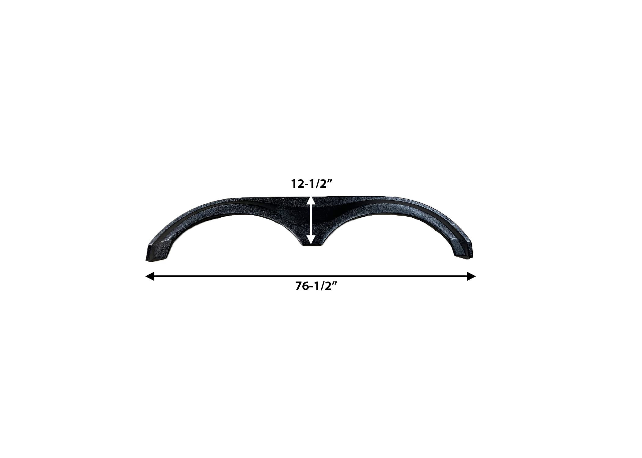 Grand Design Tandem Fender Skirt Black - Heavy Duty RV Trailer Mud Flap for Semi Trucks & Travel Trailers - Perfect for Road Trips & Off-Road Protection