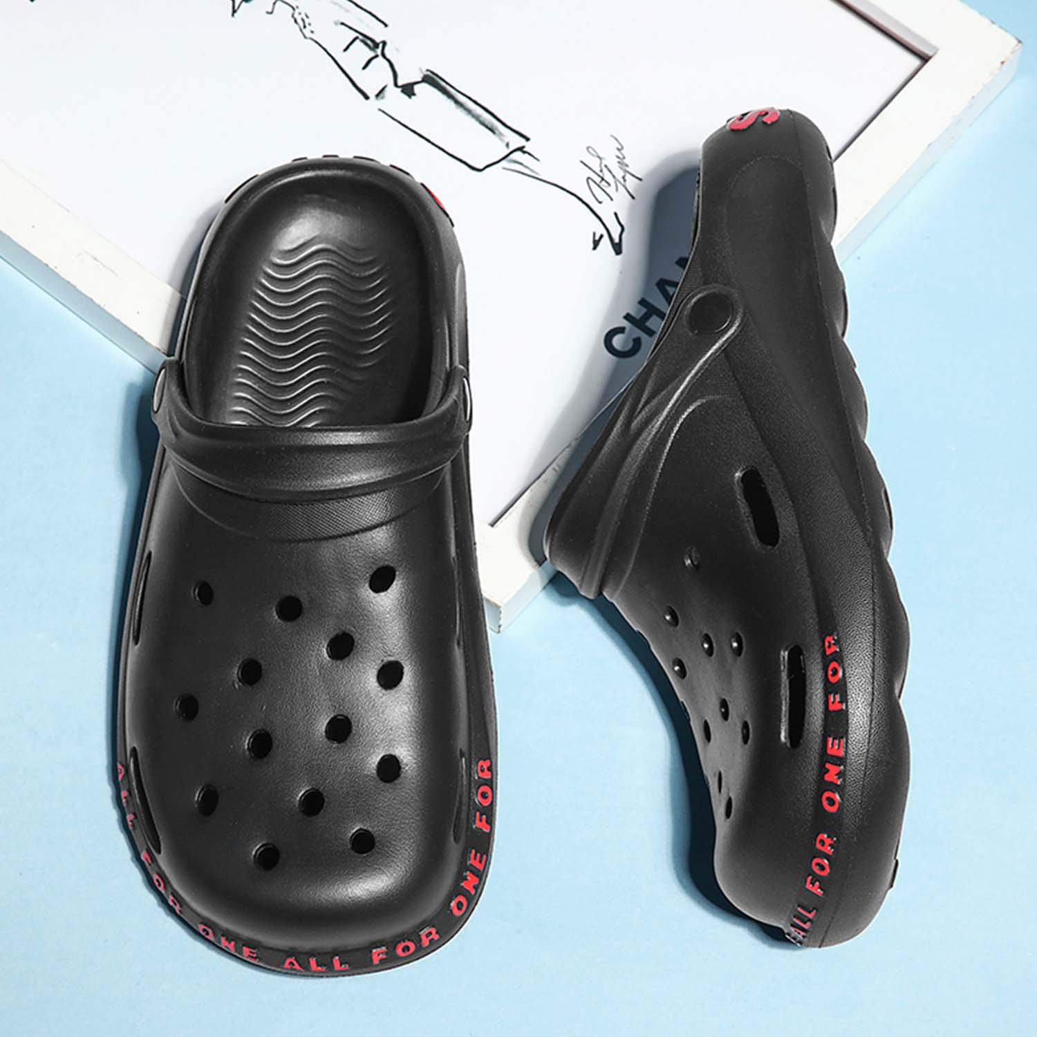 **CERYTHRINA Unisex Garden Clogs - Slip-On Waterproof Slides for Women & Men - Comfortable Summer Sandals for Pool, Beach, Yard, Kitchen & Shower**