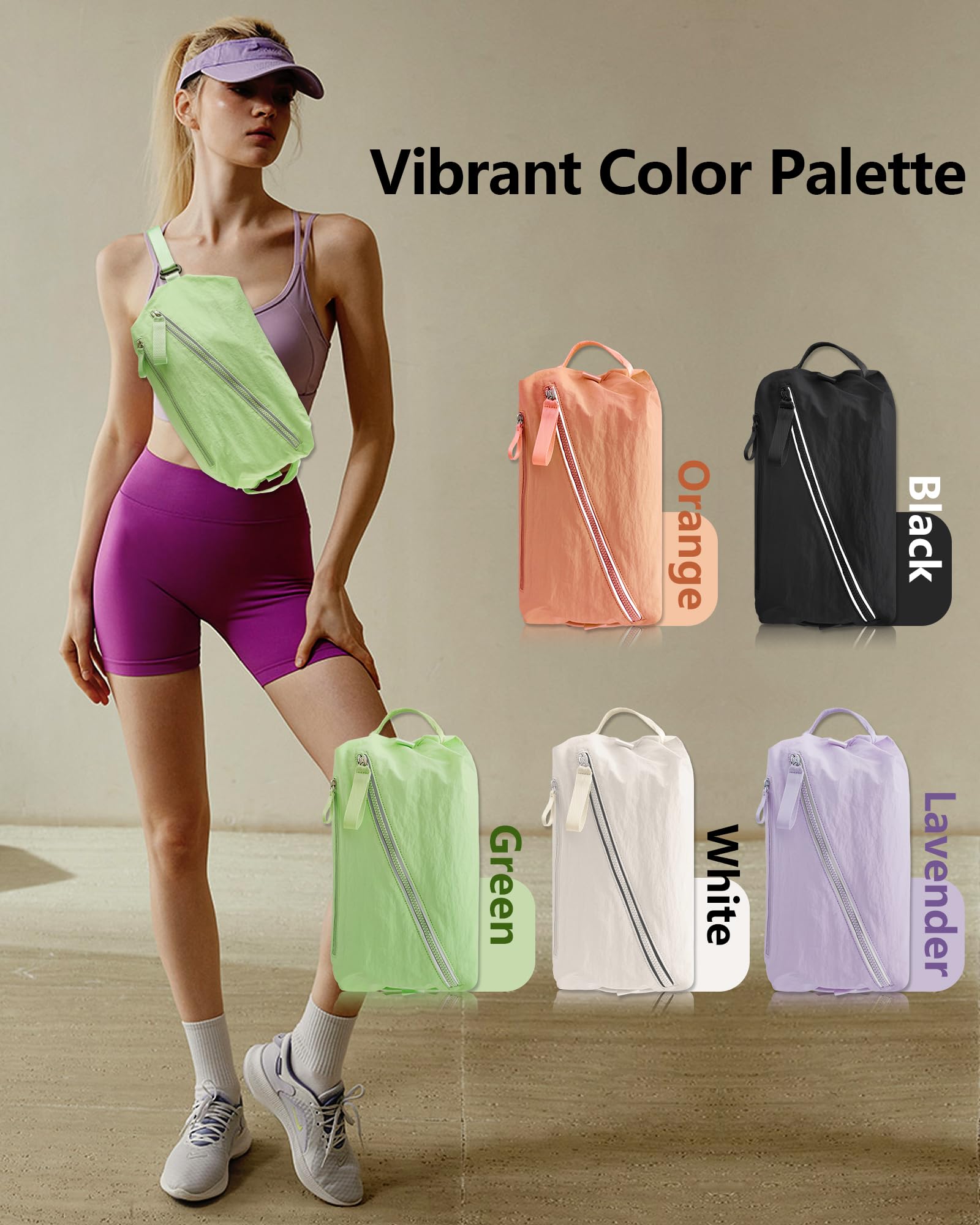 BAPHITY Small Gym Bag for Women & Men - Lightweight Waterproof Duffle Crossbody Weekender Bag, 3-in-1 Mini Sport Sling Backpack for Gym, Workout, Swimming, Yoga & Travel - Lavender (8L) | Perfect for Fitness Enthusiasts & Daily Commuters