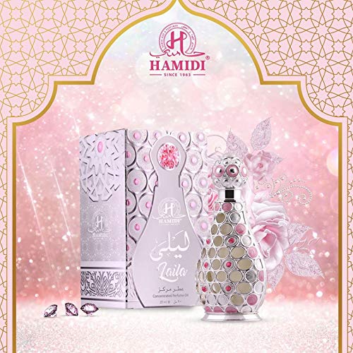 Laila Pure Concentrated Perfume Oil 20ml | Alcohol-Free Oriental Floral Fragrance for Women | Long-Lasting Attar for Daily Wear & Special Occasions