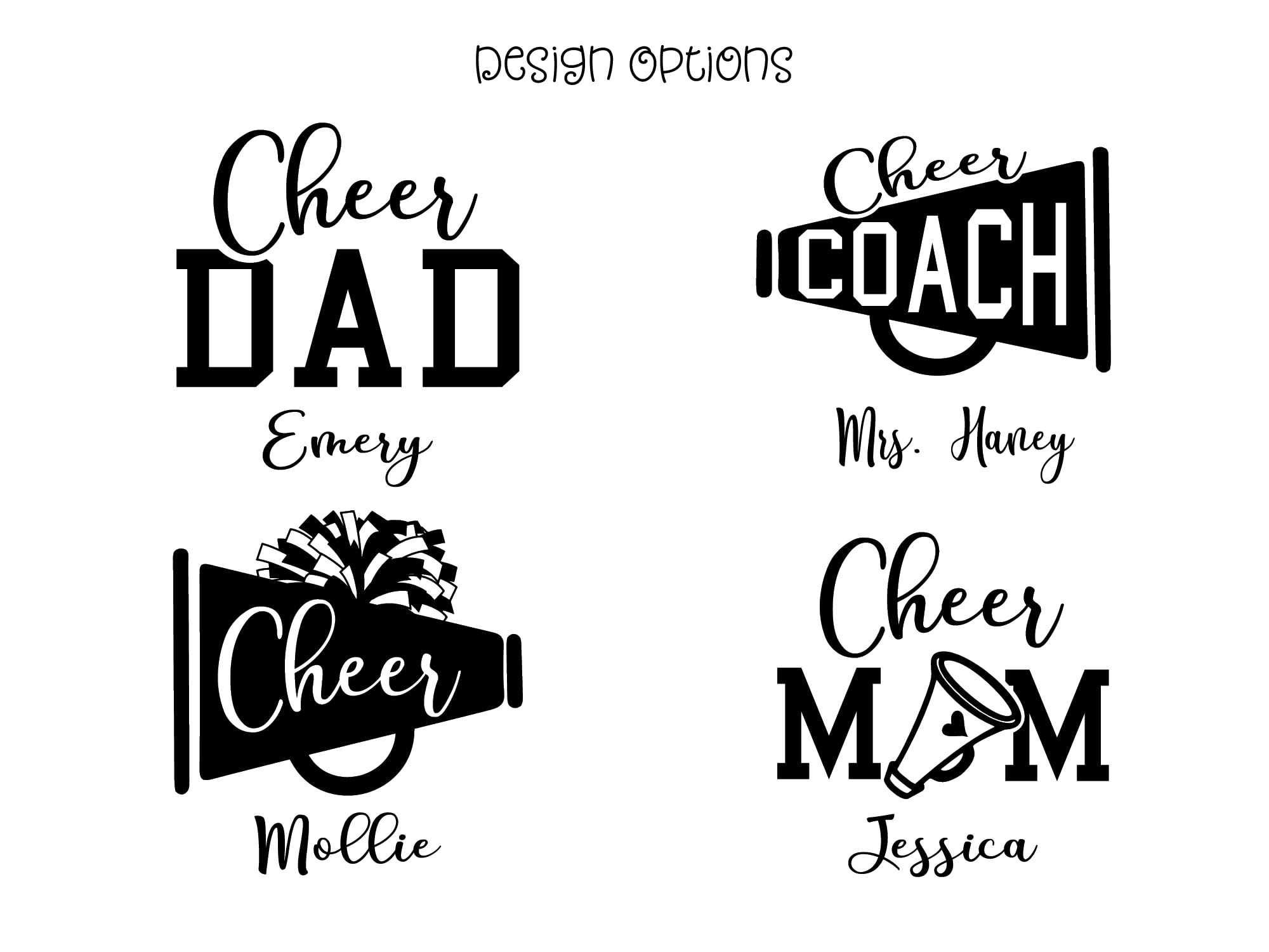 AVITO 22oz Personalized Cheer Tumbler with Lid & Straw - Custom Laser Engraved Insulated Cup - Perfect Cheerleader Gift for Mom, Coach & Team - Great for Practice, Games & Cheerleading Events