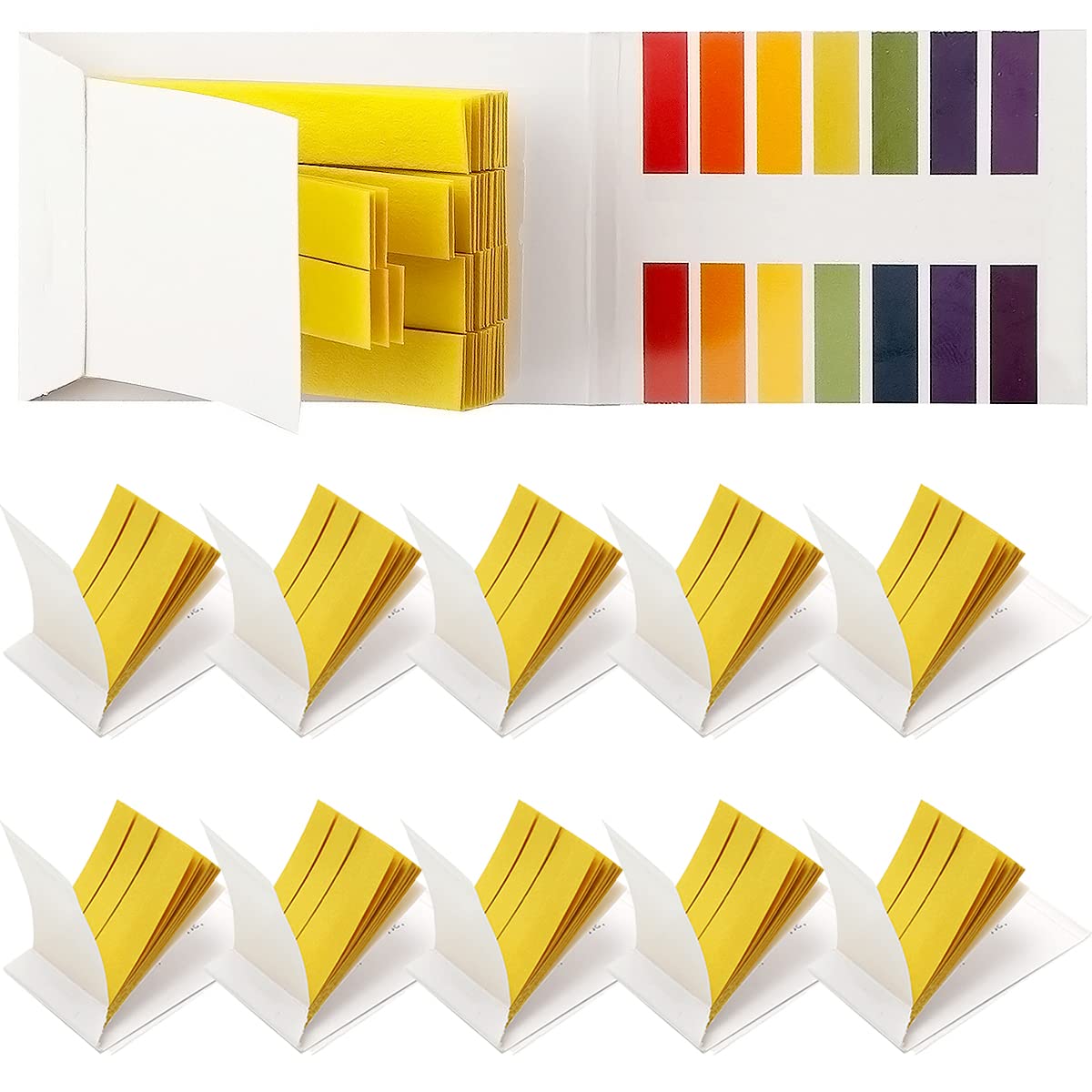 800 Strips pH 1-14 Test Paper - Universal Litmus Paper for Drug Testing, Soil, Water, Soap & Aquariums | Accurate pH Indicator (10 Pack) - Perfect for Home, Lab & School Science Experiments
