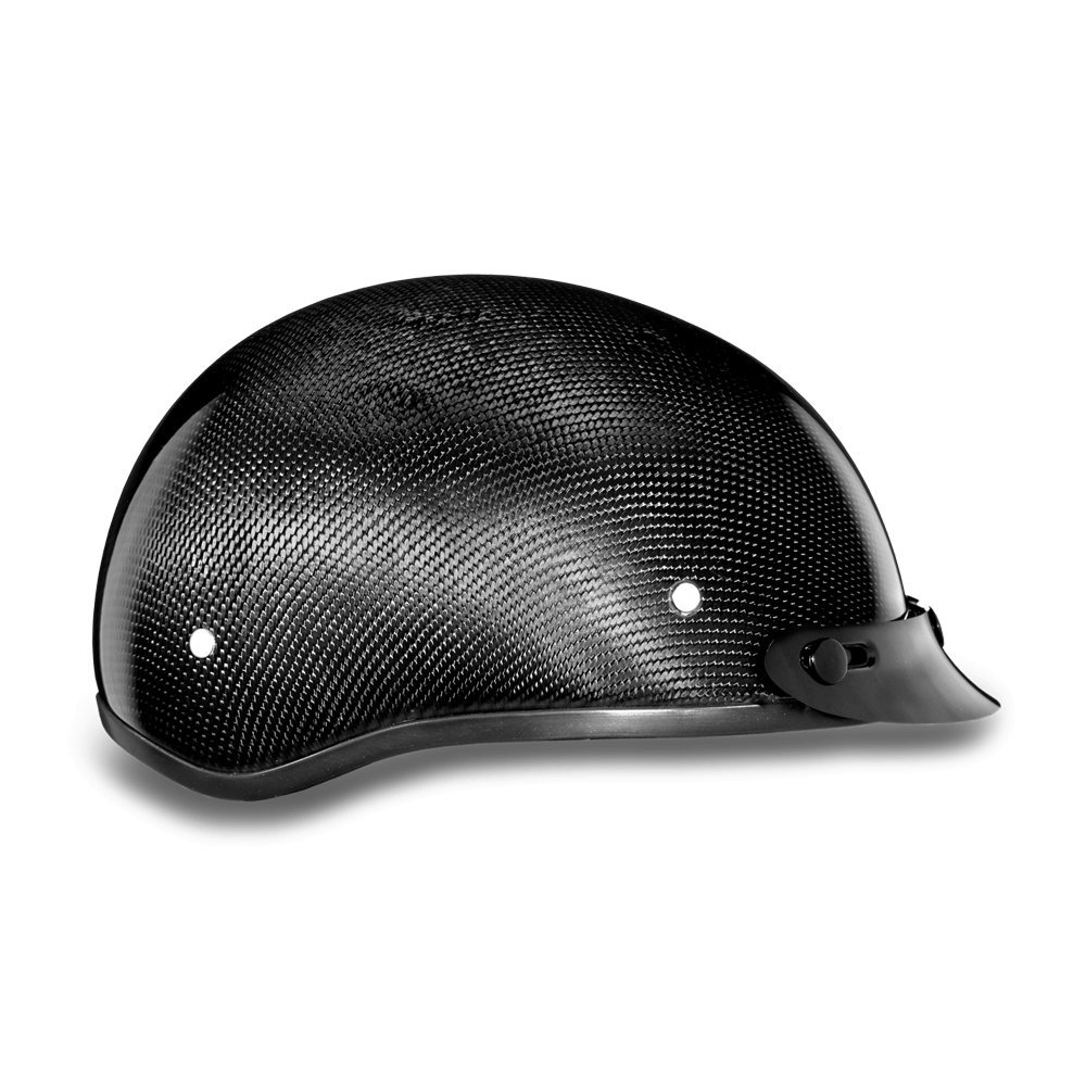 Daytona Helmets Half Skull Cap Motorcycle Helmet DOT Approved Carbon Fiber - Lightweight Durable DOT Certified Motorcycle Helmet for Men & Women | Perfect for Cruiser, Street Bike & Urban Riding