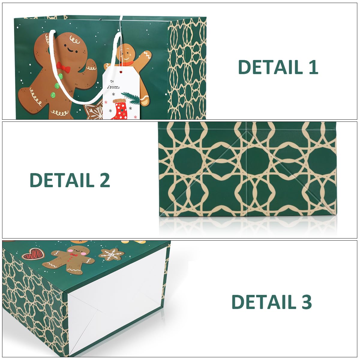 84-Piece Christmas Gift Bags Set with 28 Tissue Papers - 6 Styles Reusable Holiday Gift Bags with Handles (4 Designs) for Xmas Party Favors, Office Gifts & Festive Present Wrapping