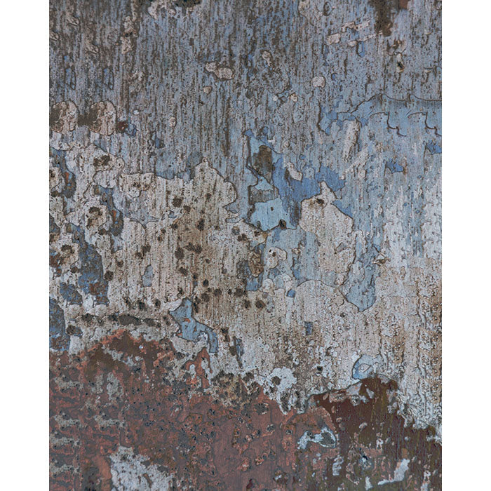 Vintage Corroded Metal Wall Printed Backdrop - Rustic Industrial Decor for Photography, Events & Home Staging