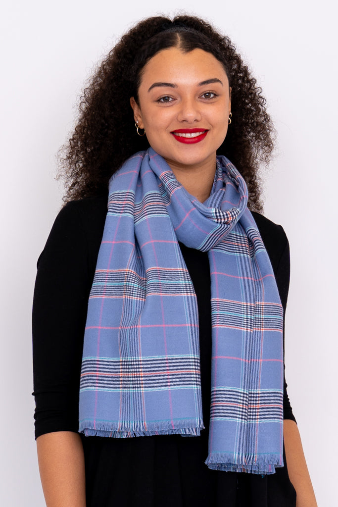Warm & Stylish Peri Tartan Scarf - Soft Winter Fashion Accessory for Women & Men - Perfect for Cold Weather, Outdoors & Holiday Gifts