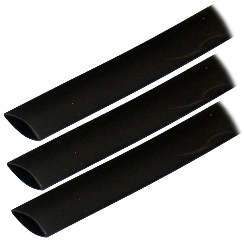ANC 306103 0.75 X 3 Inch Black Heat Shrink Tubing for Electrical Insulation and Wire Protection