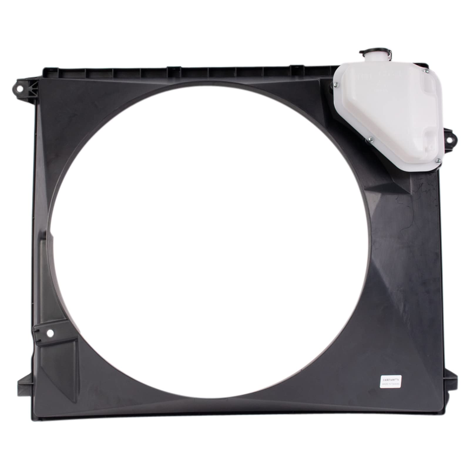 TRQ Black Radiator Fan Shroud Replacement for 2016-2023 Toyota Tacoma (Part #TO3110190) - Perfect for Engine Cooling System Upgrades & Off-Road Performance
