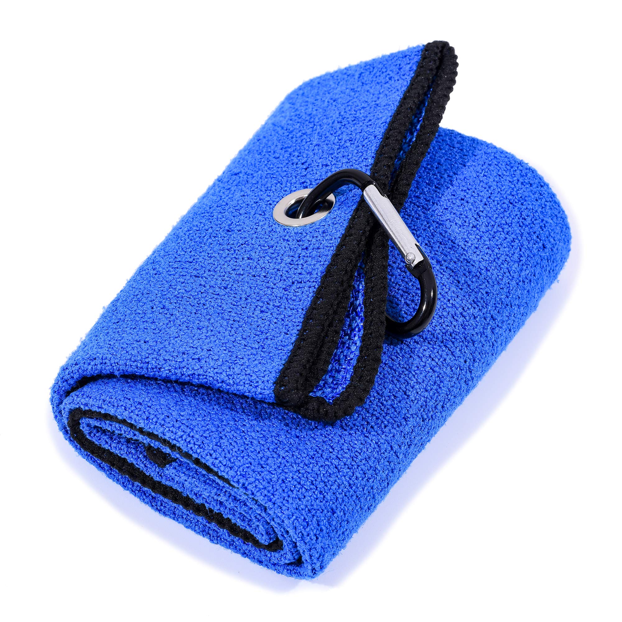 Tri-fold Golf Towel - Dual-Sided for Club & Ball Cleaning | Multi-use Sports Towel for Golfers