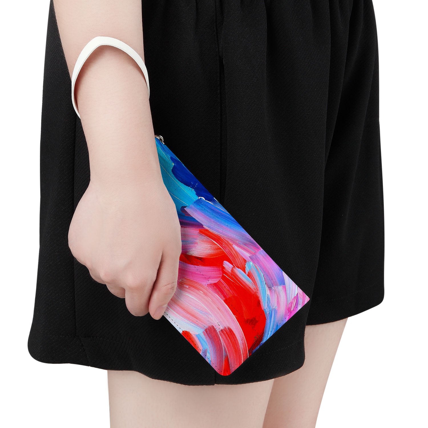 iPhone Wallet Case with Abstract Painting Design - Slim & Stylish Phone Cover for Everyday Use, Travel, and Business