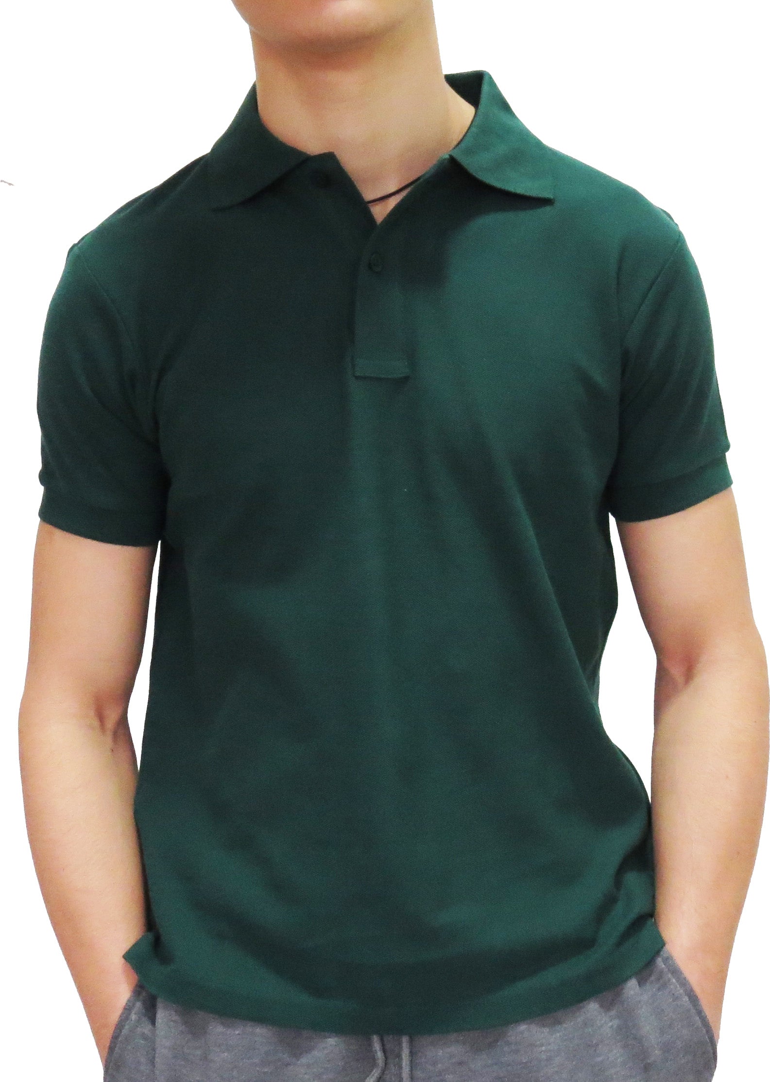 Men's Enfari Short Sleeve Basic Pique Polo Shirt - Comfortable Casual Wear for Work, Golf & Everyday Outfits