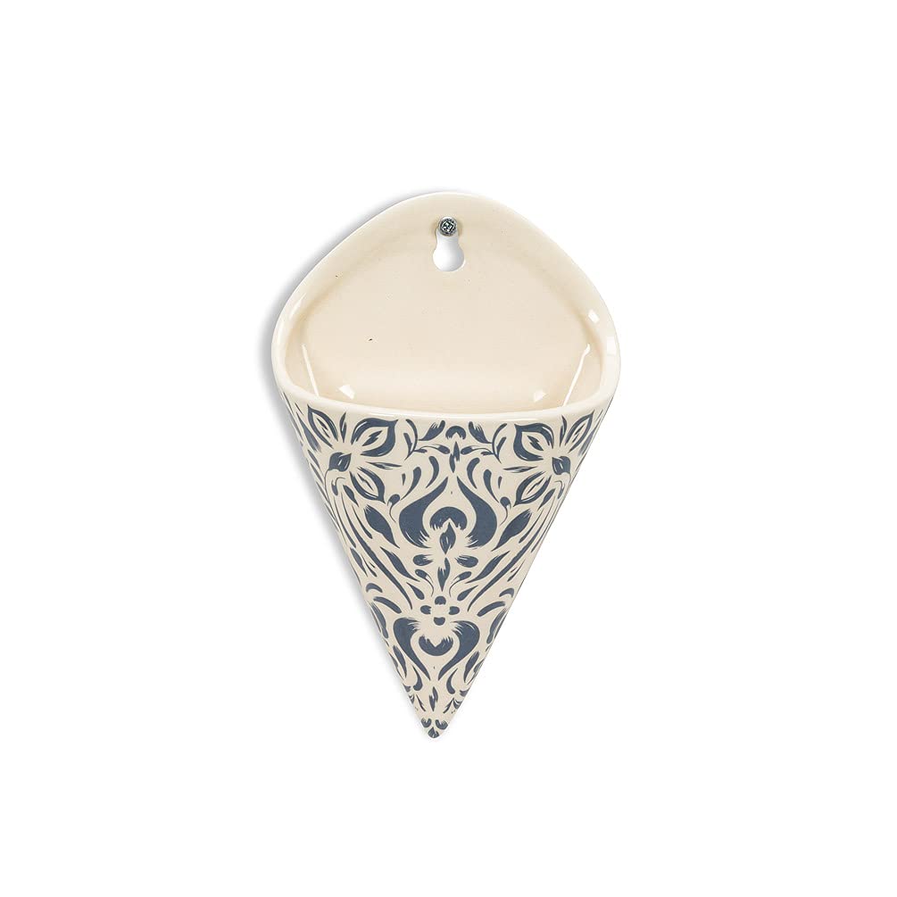 Abbott Collection Cone Wall Vase - Modern Home Decor for Living Room, Bedroom, or Office - Perfect for Flowers, Dried Arrangements, and Wall Art Display