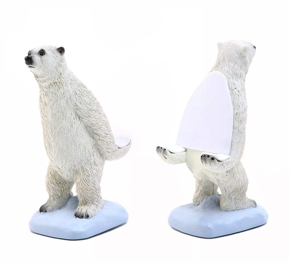 Adorable Polar Bear Phone Stand - Cute Animal Desk Holder for Smartphones & Mobile Phones | Perfect for Office Decor, Home Workspace, and Gift Ideas