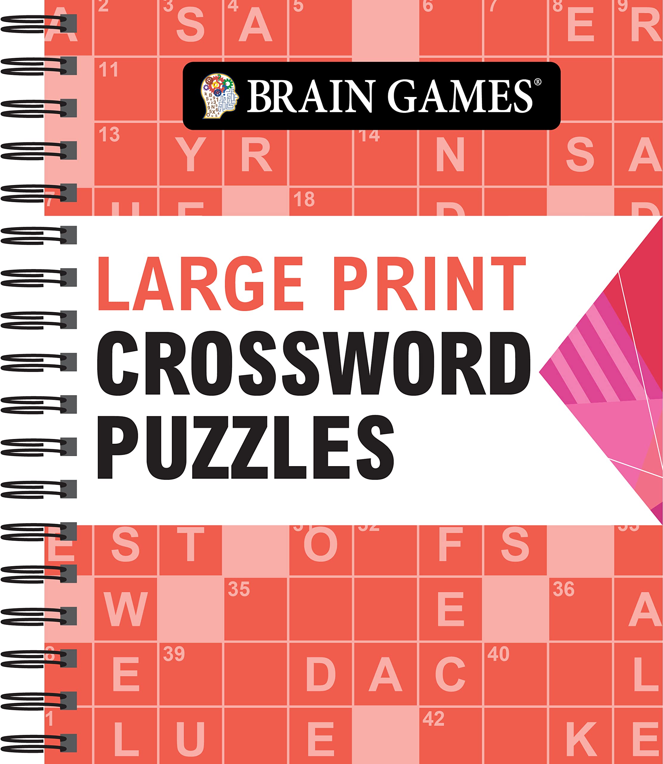 Large Print Crossword Puzzle Book for Adults - Brain Games & Mental Exercises | Arrow | Perfect for Relaxation, Travel & Senior Activities