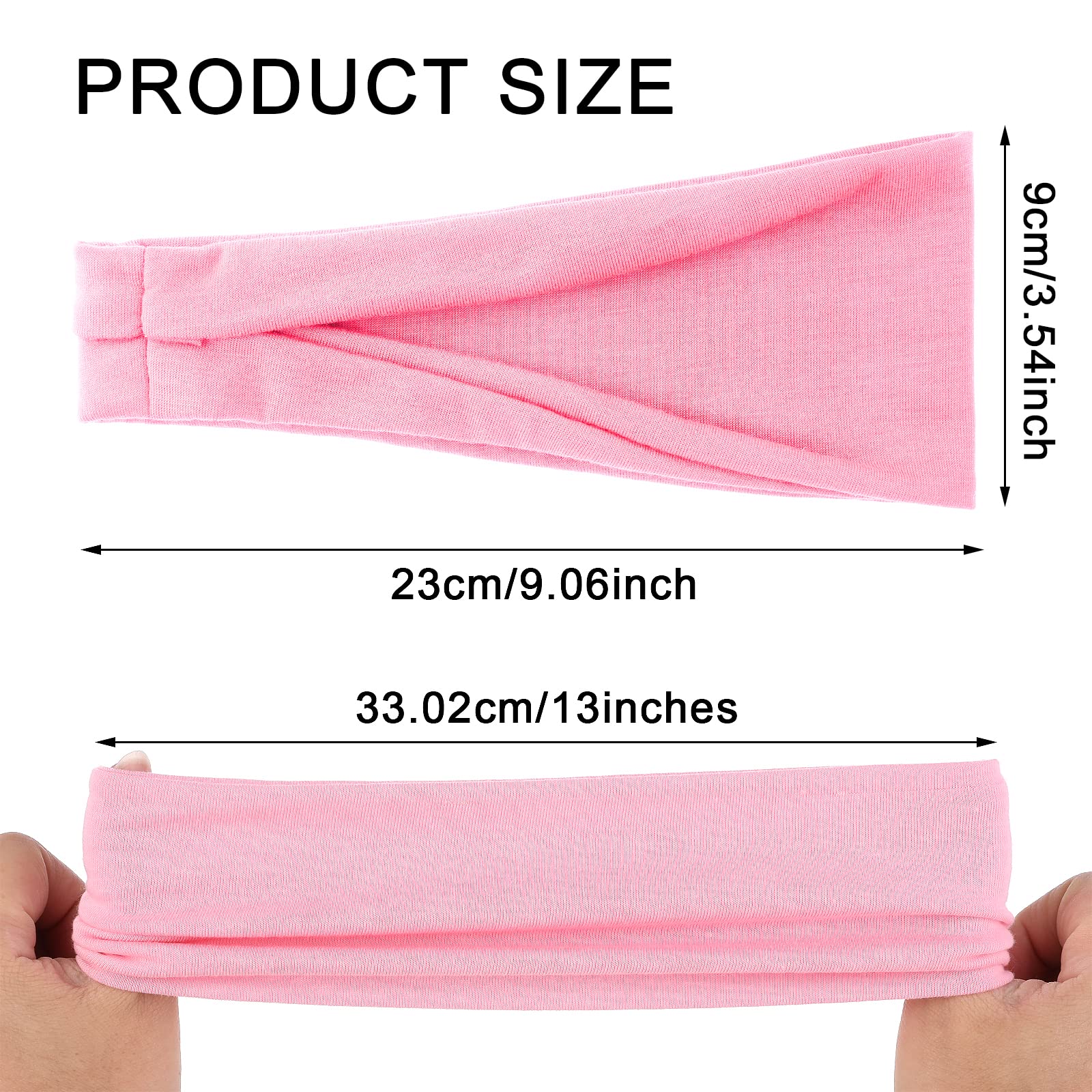 Sibba 4 Pack Women's Non-Slip Elastic Headbands - Sweat Wicking Yoga Headbands for Running, Workout, Exercise & Sports - Soft Hair Bands for Women & Girls (Great for Gym, Fitness, Tennis & Daily Use)