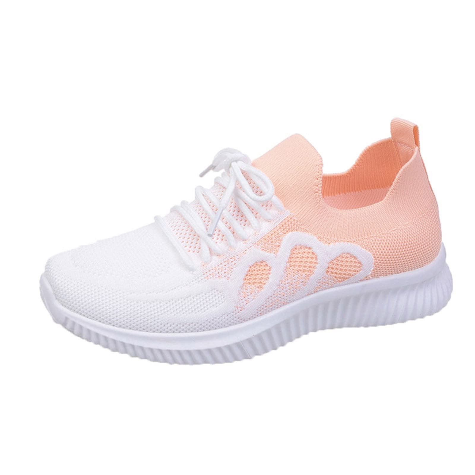 Women's Slip-On Walking Shoes - Breathable Comfort Sneakers for Spring & Summer | Lightweight, Lace-Up Fashion Sneakers for Casual Wear, Travel & Outdoor Activities