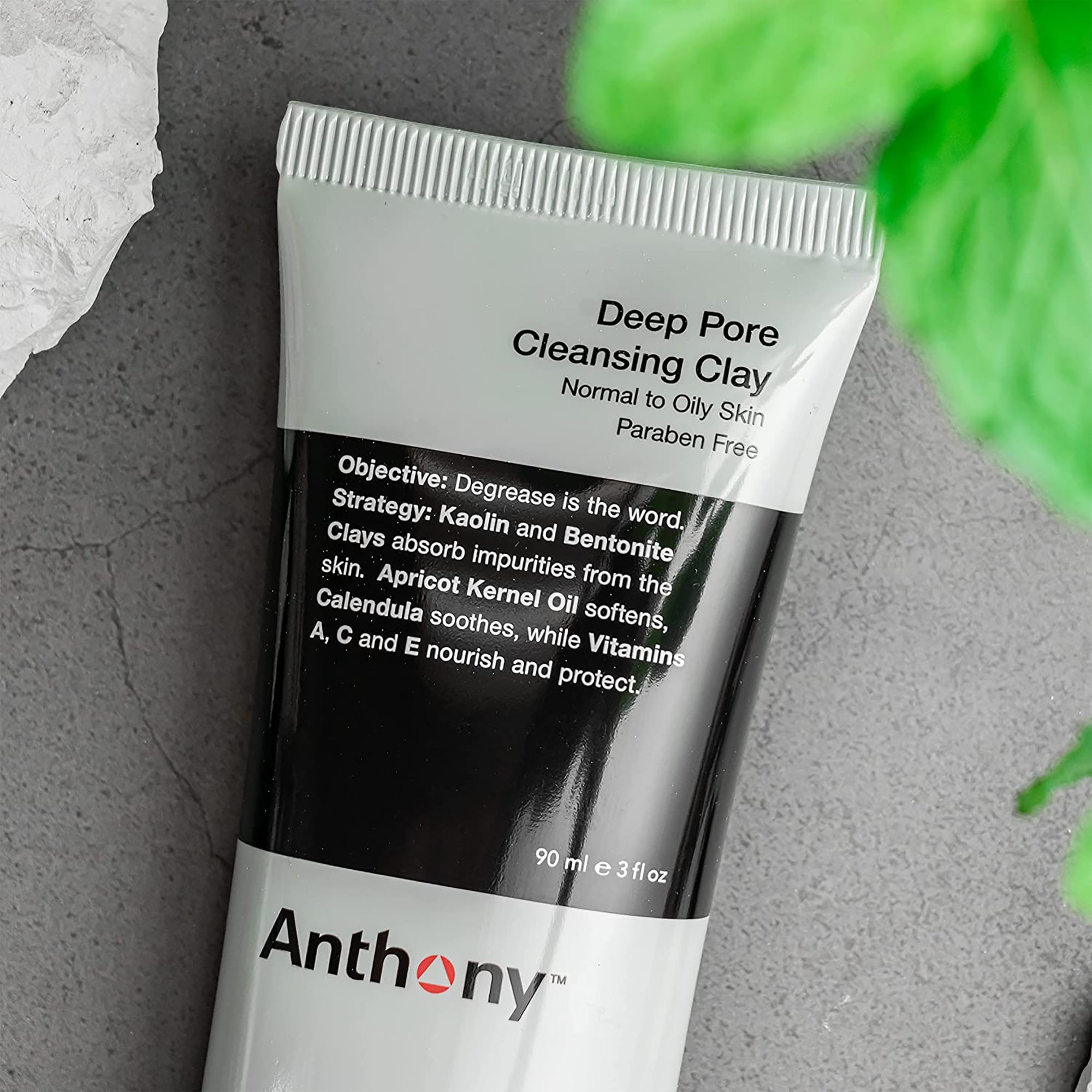 Anthony Deep Pore Cleansing Clay Mask - Purifying Facial Treatment for Blackheads & Oily Skin | Detoxifying & Pore Minimizing | Perfect for Daily Skincare Routine & Spa Nights