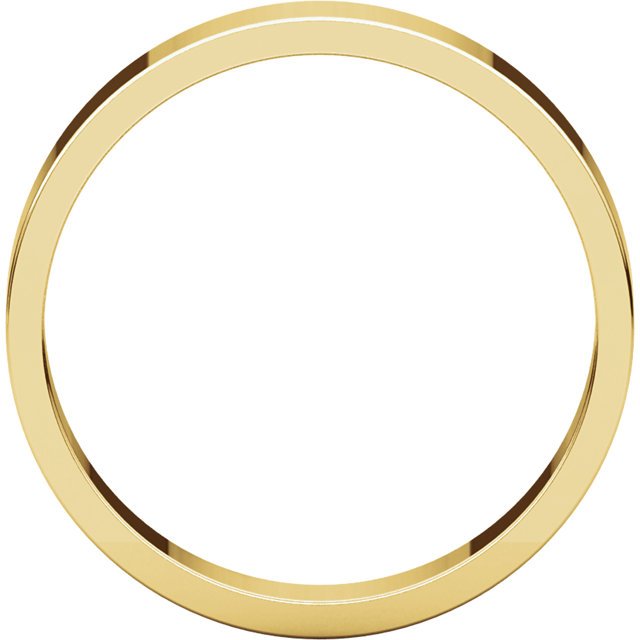 14K Gold 4mm Flat Wedding Band for Women - Elegant & Timeless Bridal Ring for Engagement, Anniversary, or Everyday Wear