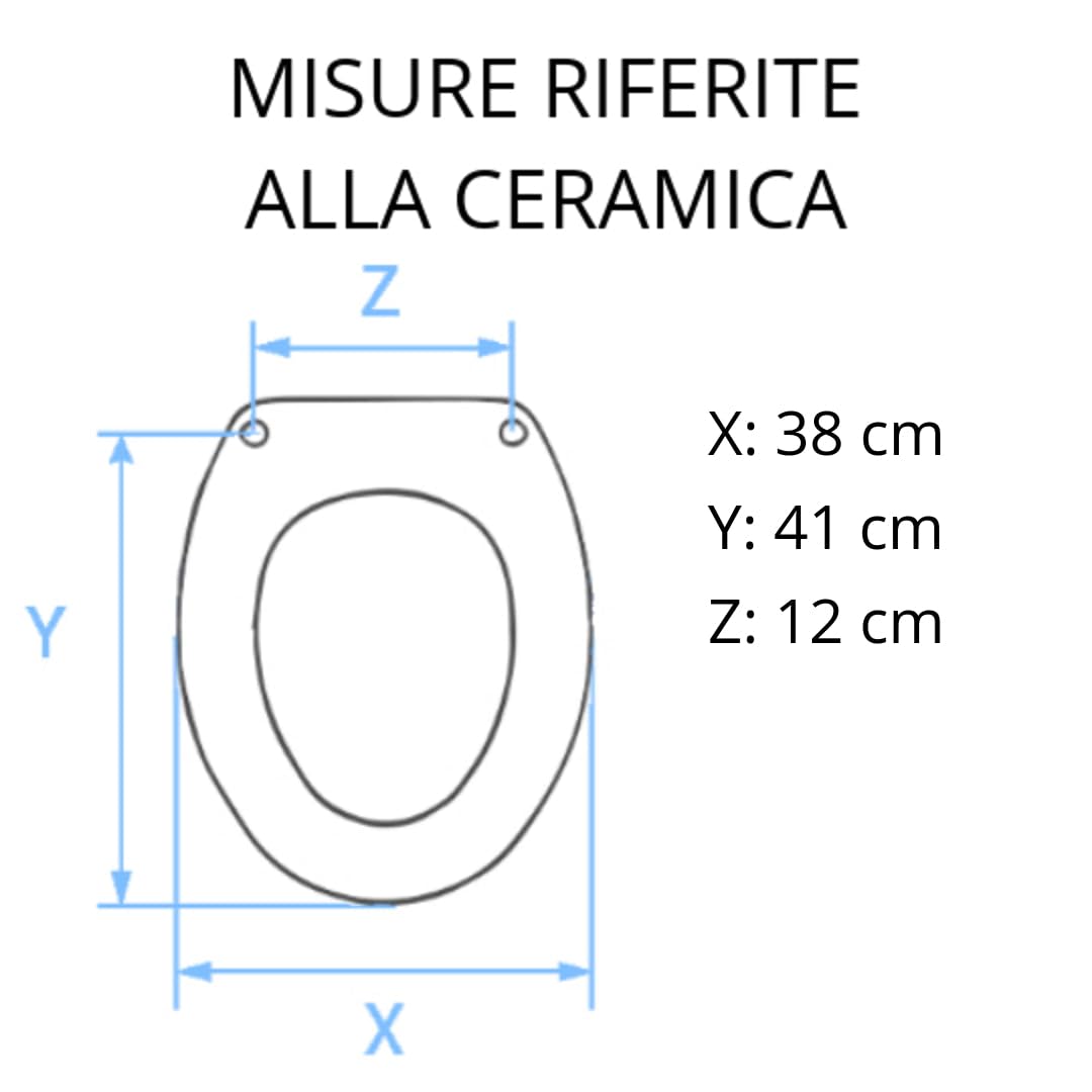 XES Galassia Thermoset Toilet Seat - White, Durable & Easy to Clean Bathroom Upgrade for Home, RV & Commercial Use