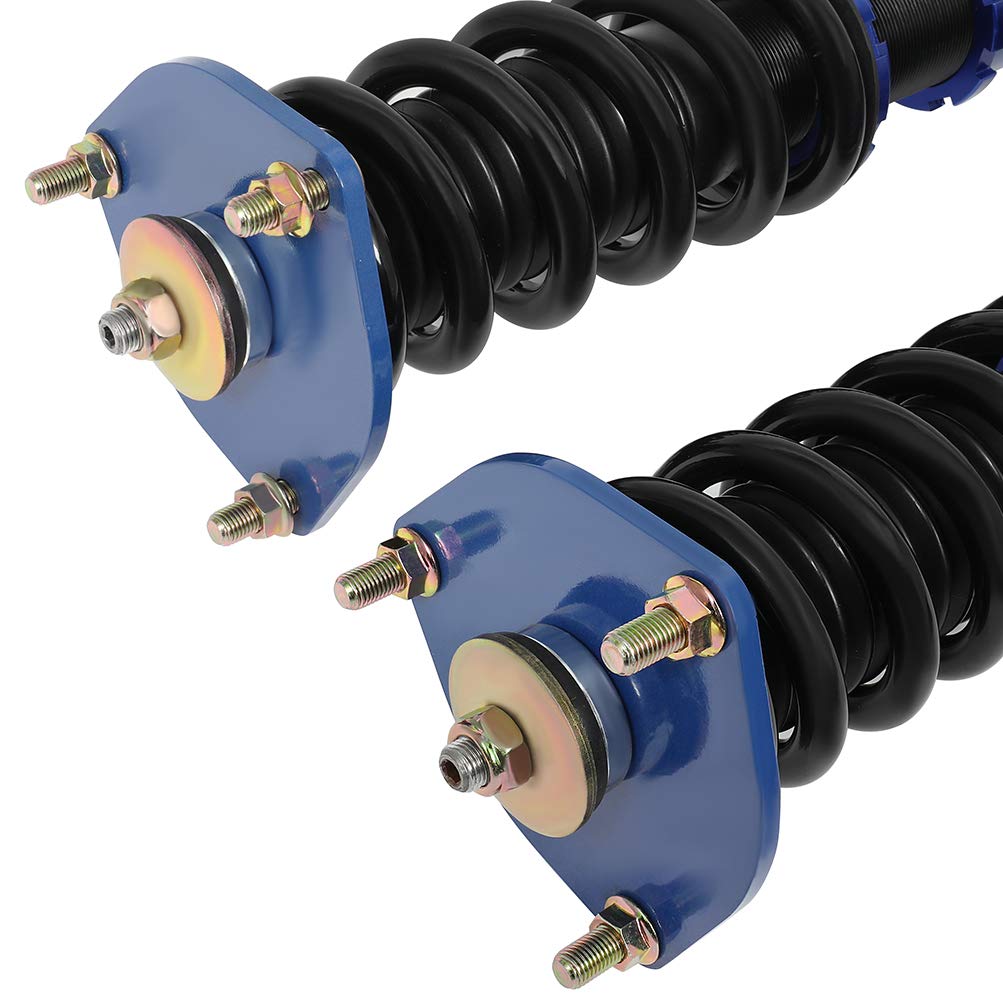 ECCPP Adjustable Height Coilover Suspension Kit - Performance Coil Spring Shocks & Struts for 2007-2016 Lexus LS460 (Blue) | Perfect for Street Racing, Performance Tuning & Smooth Ride Upgrades