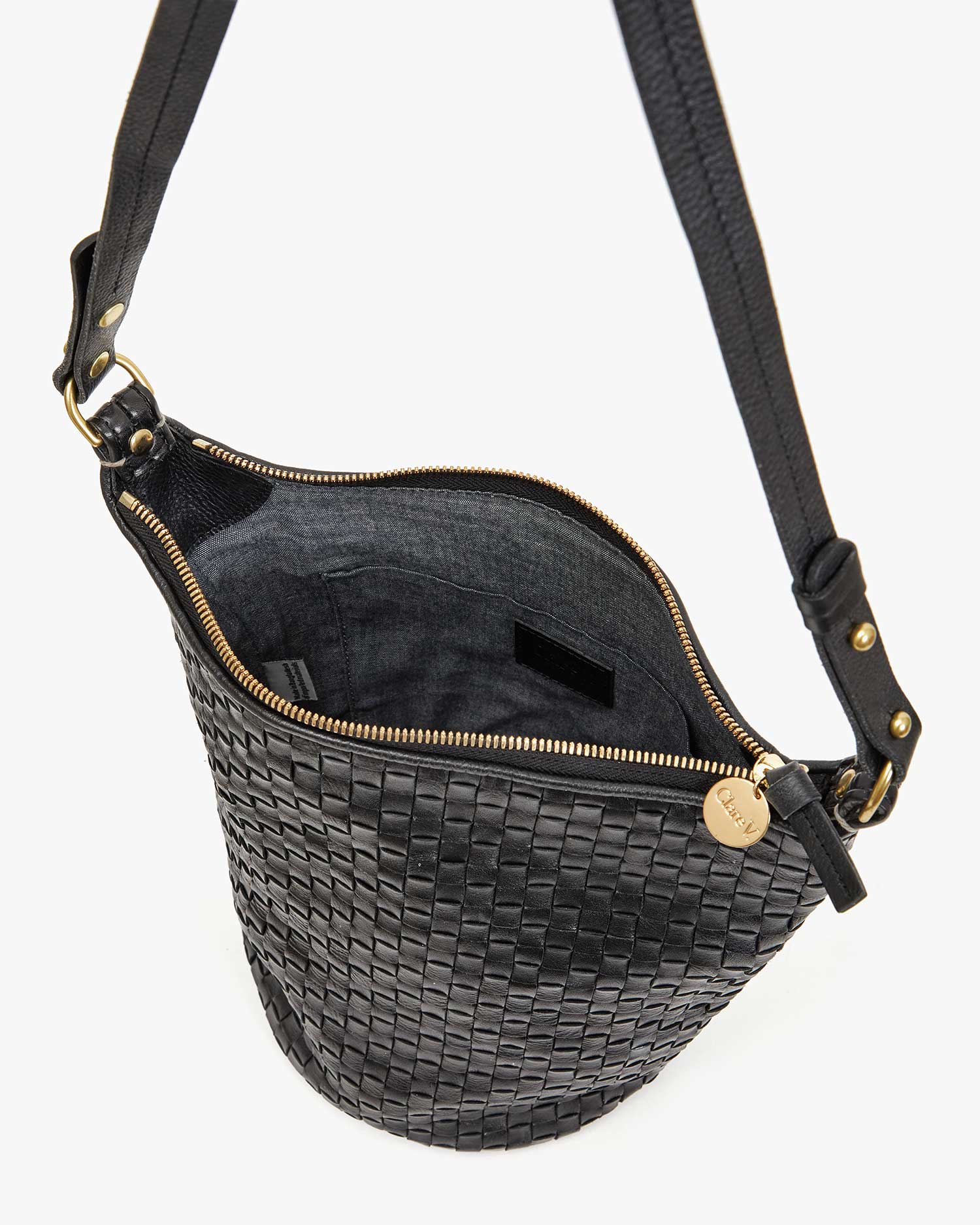 Petite Jeanne Black Woven Checkered Handbag - Stylish Crossbody Purse for Women | Perfect for Work, Date Night & Everyday Use